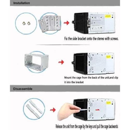 Kit de Instalación Jaula Doble Din Universal Zbark YHTK002