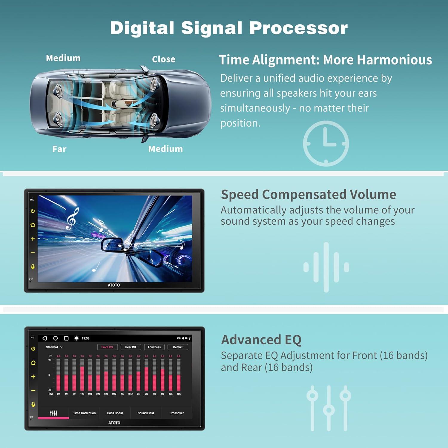 Estéreo de Coche ATOTO S8 Doble Din 7" Android Auto CarPlay