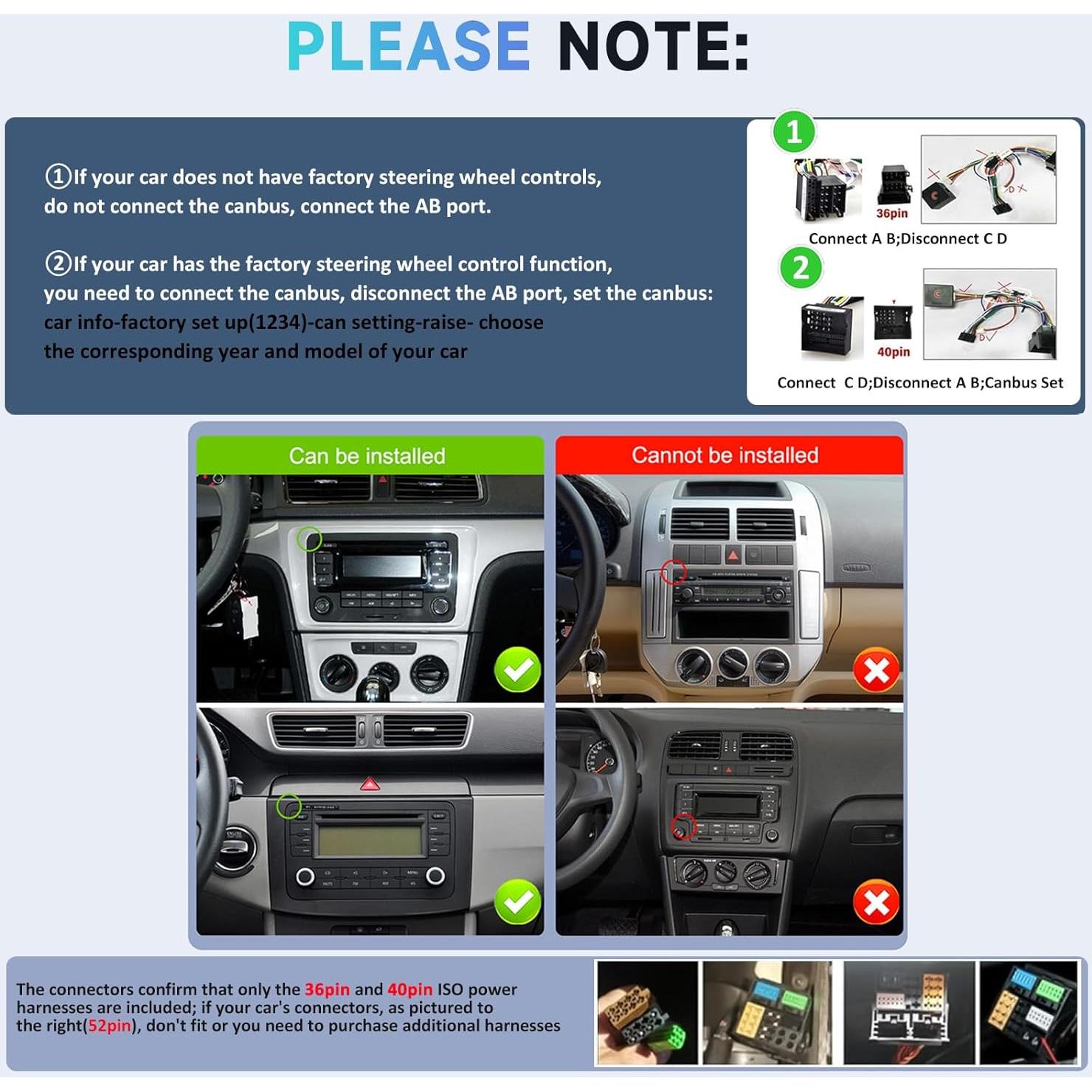 Estéreo de Coche Android 7" 2+64G para VW Jetta Golf Passat