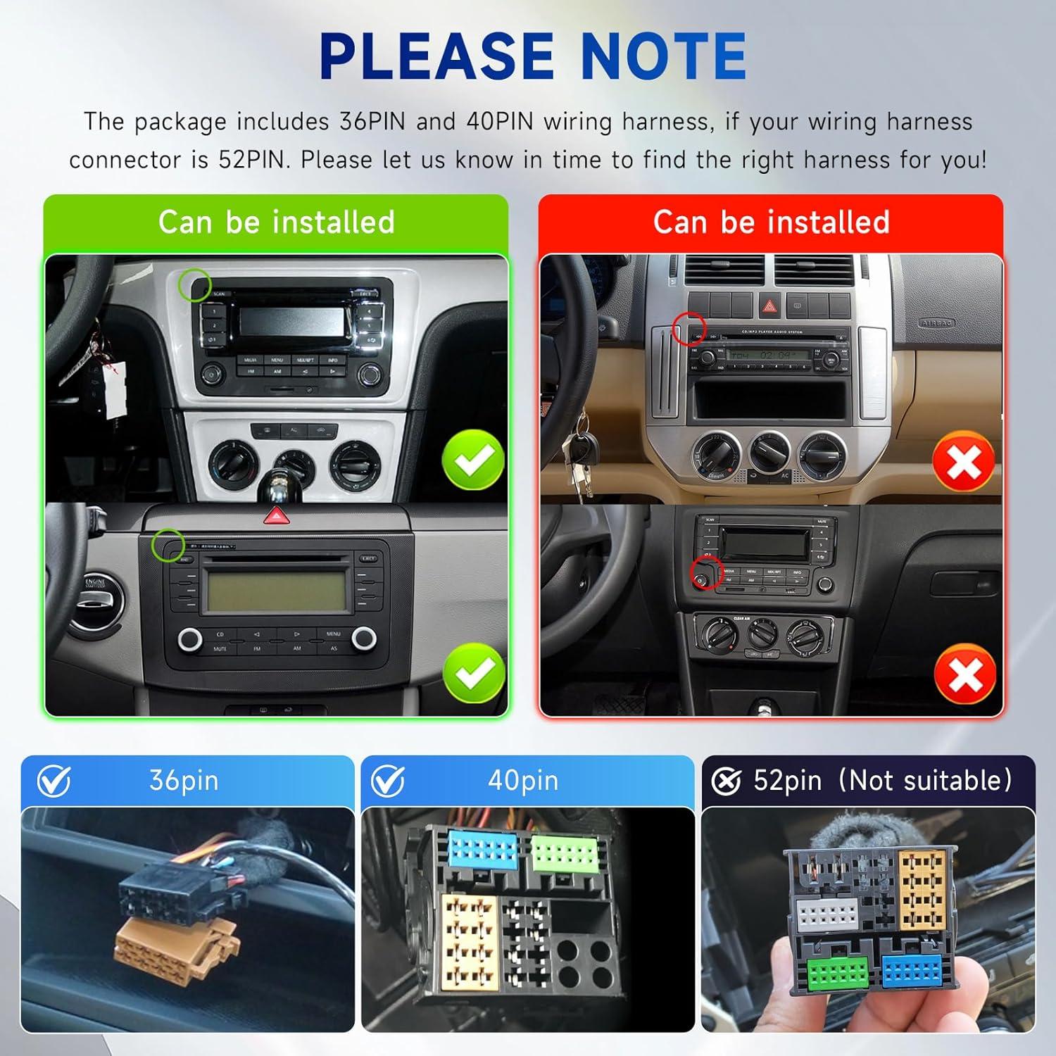 Estéreo Doble Din Android 9" VECHTEL 2GB 64GB CarPlay VW