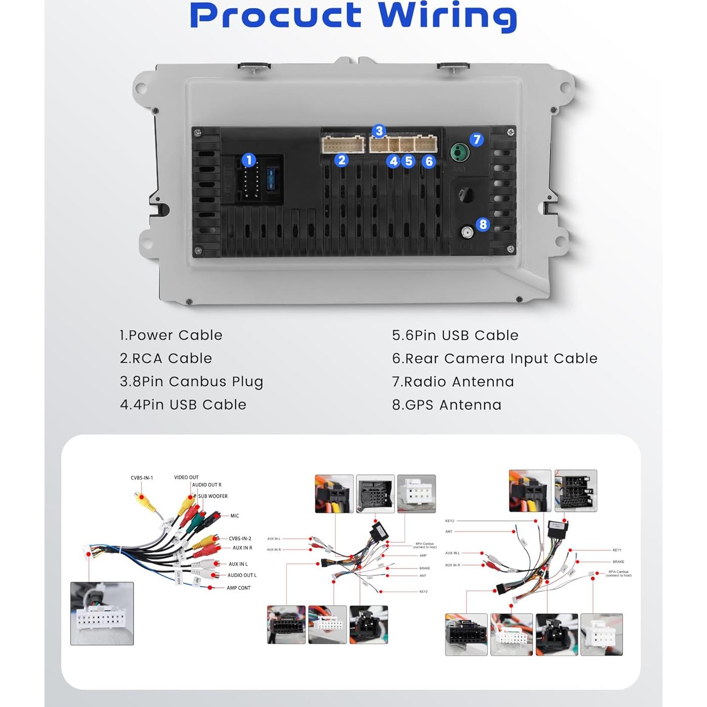 Estéreo Doble Din Android 9" VECHTEL 2GB 64GB CarPlay VW