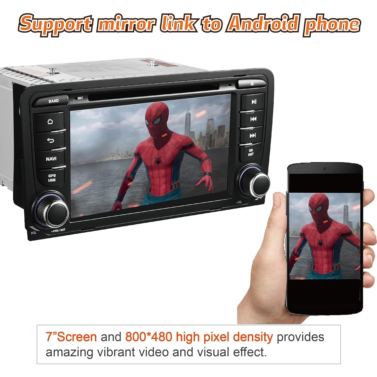 Estéreo de Coche Amaseaudio WinCE 2 Din para Audi A4/S4/RS4