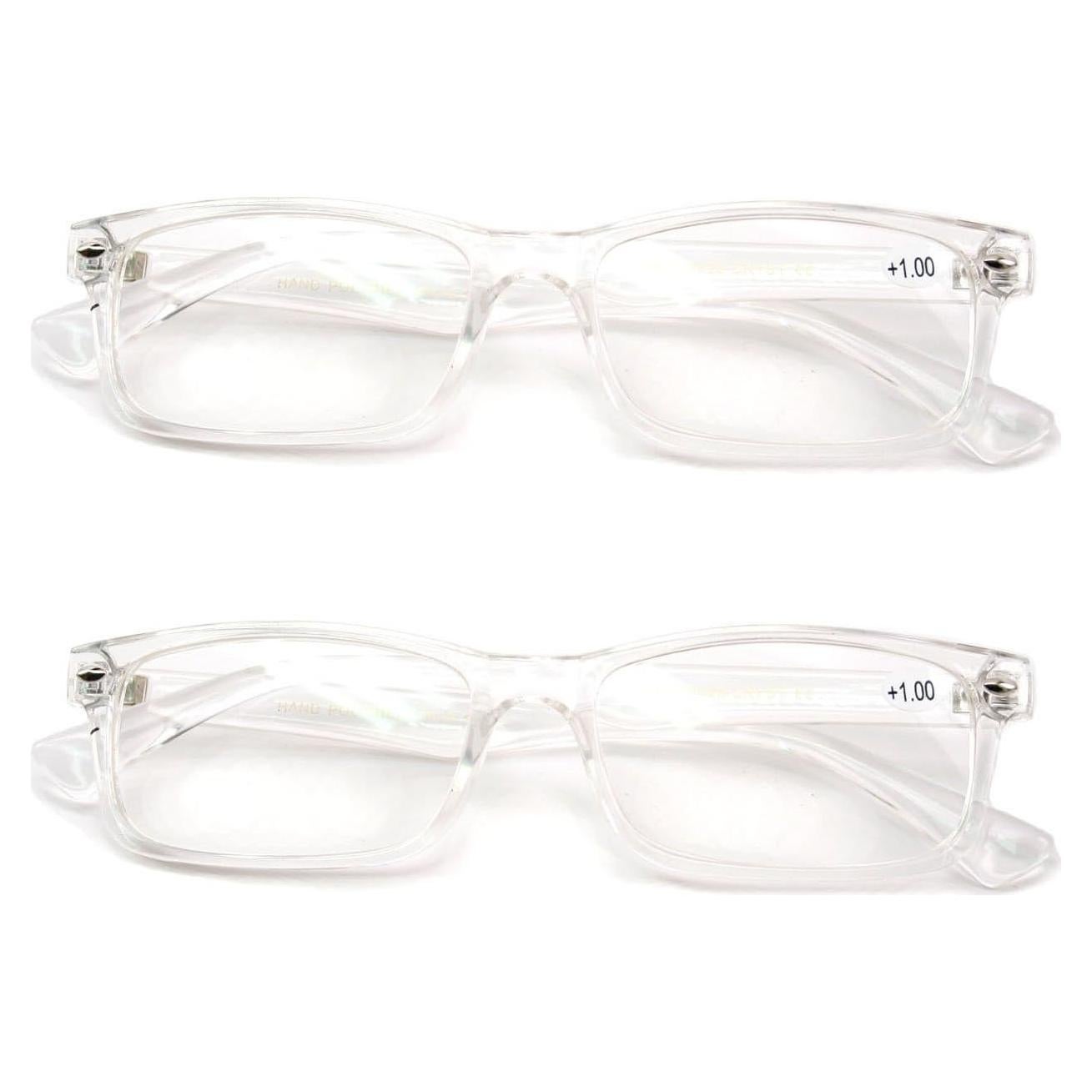 Gafas de Lectura Rectangulares Vision World 1.75x 2 Pares