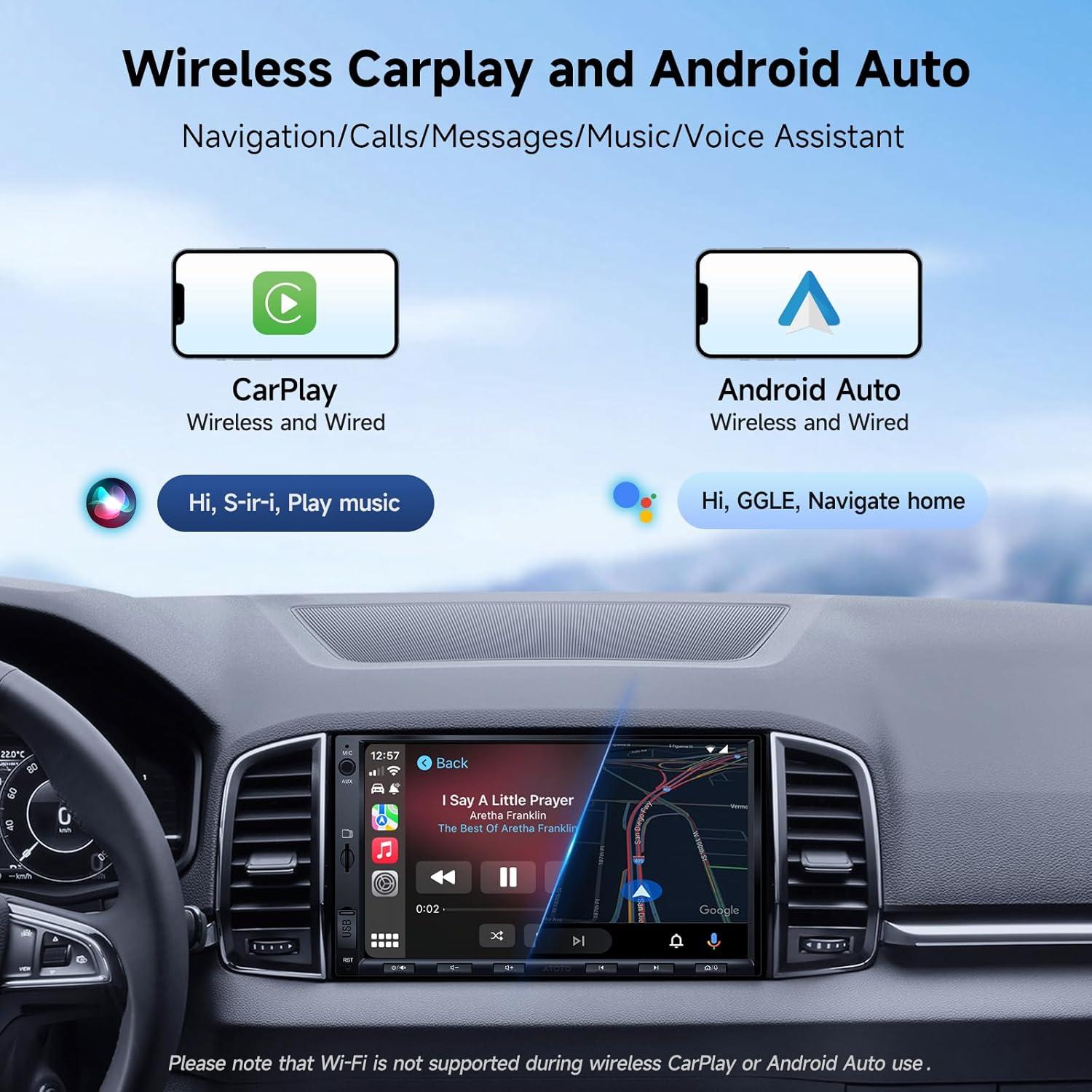 Estéreo Doble Din Android A5L 7" 2+32GB con Cámaras 1080P