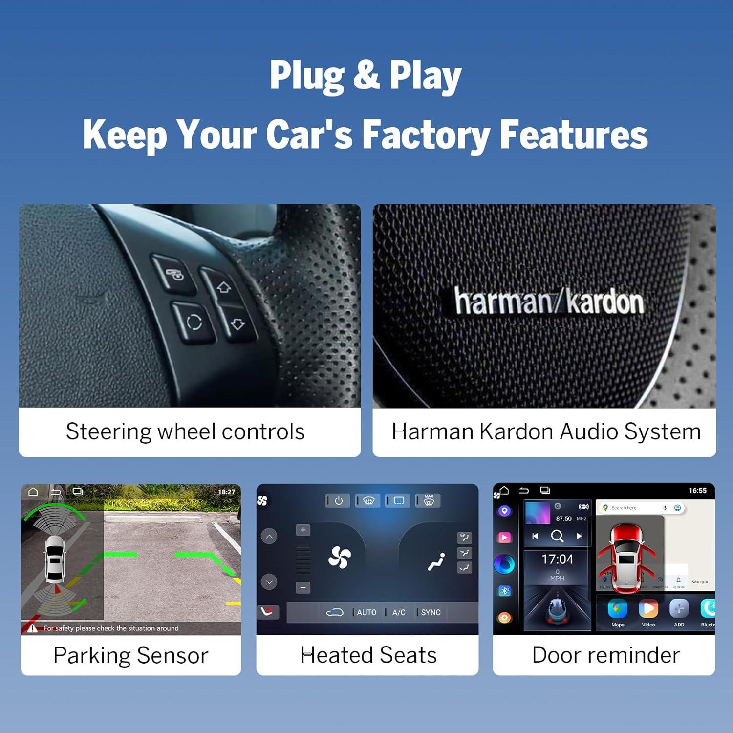 Estéreo de coche Eonon E90X7 Android 14 9" CarPlay BMW 2005-2013