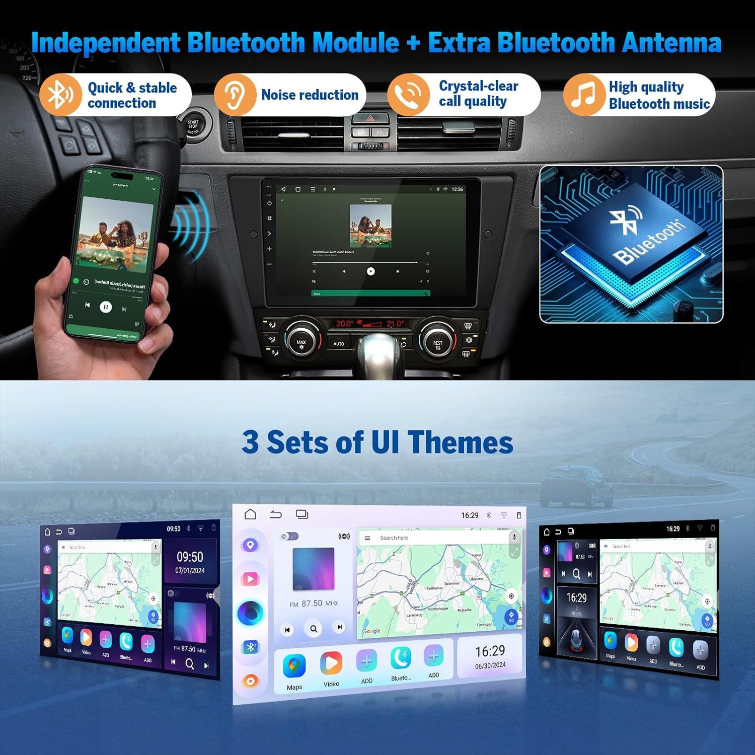 Estéreo de coche Eonon E90X7 Android 14 9" CarPlay BMW 2005-2013
