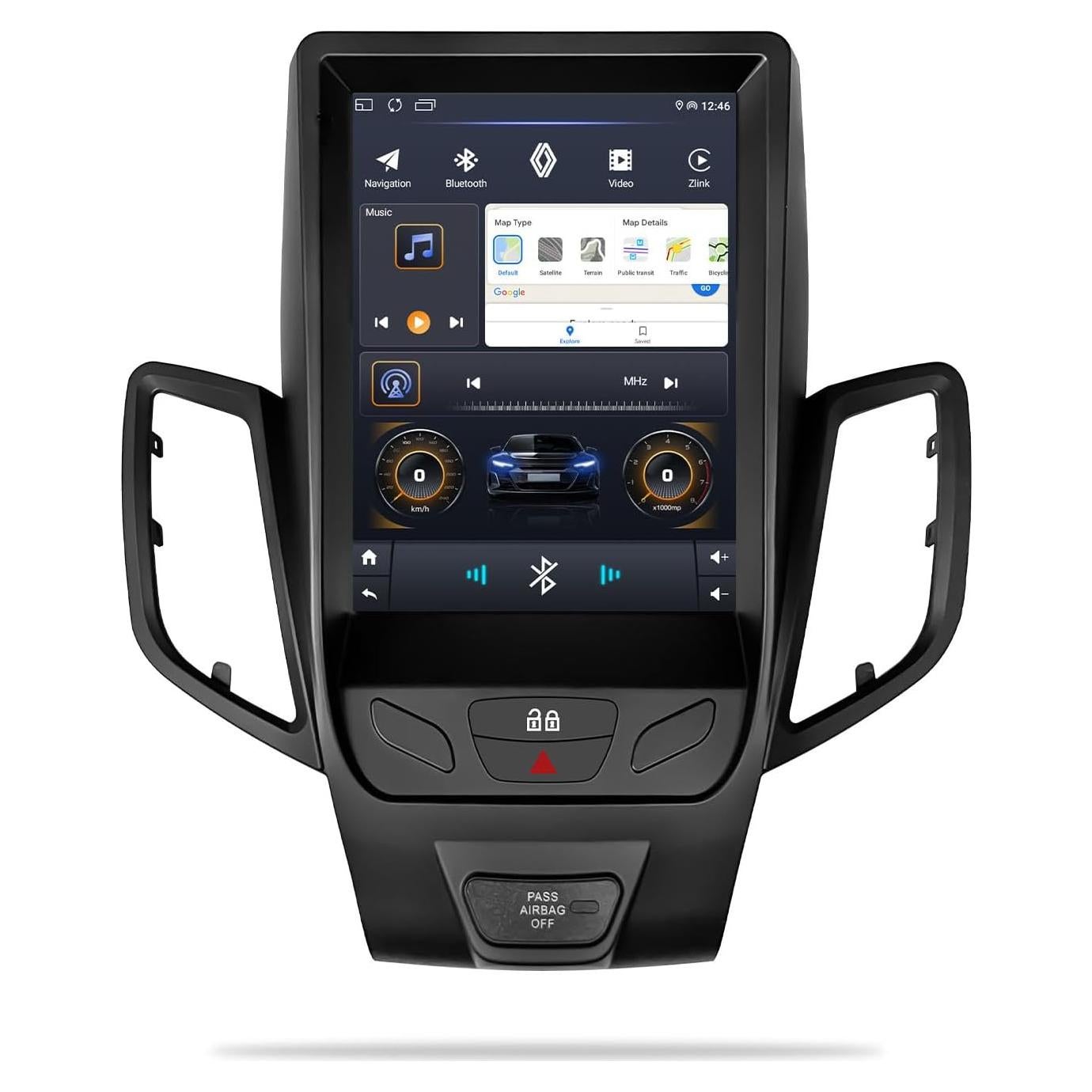 Estéreo de coche Ford Fiesta 2009-2020 9.7" IPS CarPlay GPS