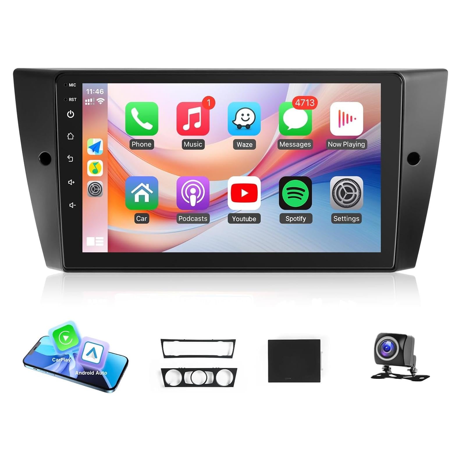 Estéreo de Coche Leadfan para BMW 3 Series E90 E91 E92 2005-2011 9"