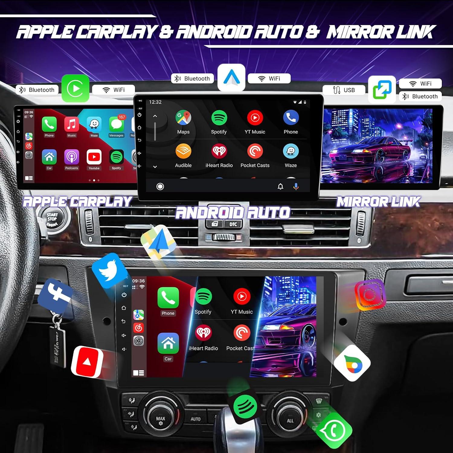 Estéreo de Coche Leadfan para BMW 3 Series E90 E91 E92 2005-2011 9"