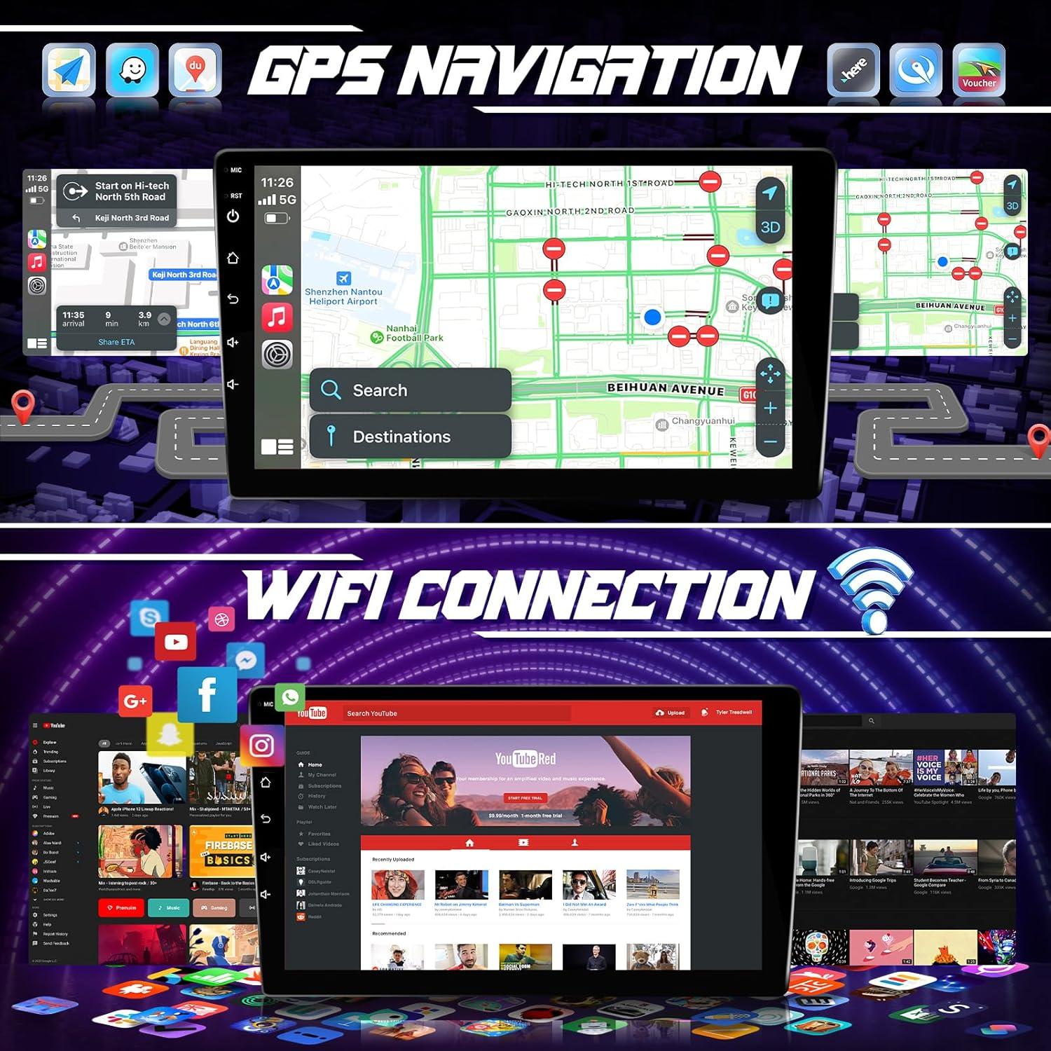 Estéreo de Coche Leadfan para BMW 3 Series E90 E91 E92 2005-2011 9"