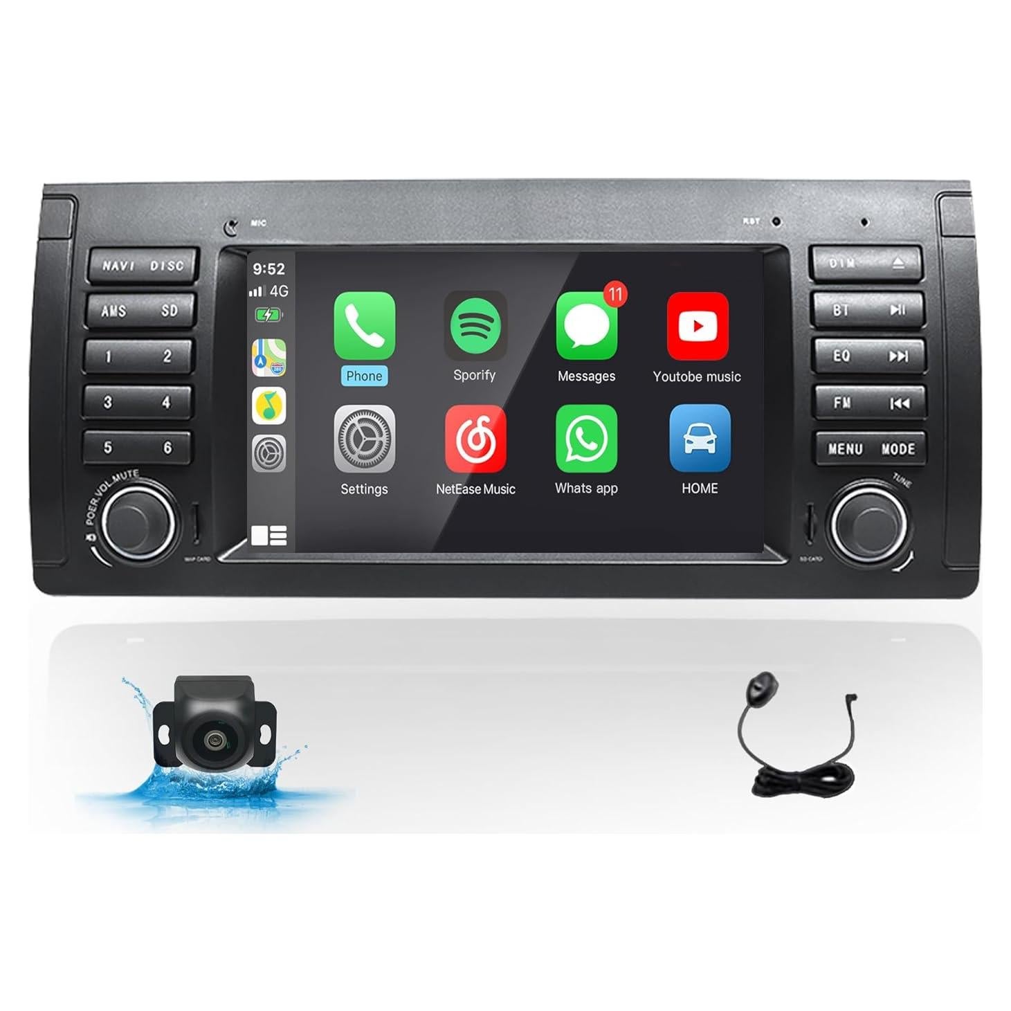 Radio de Coche Uckazy 7" Android 13 para BMW E39 1995-2002