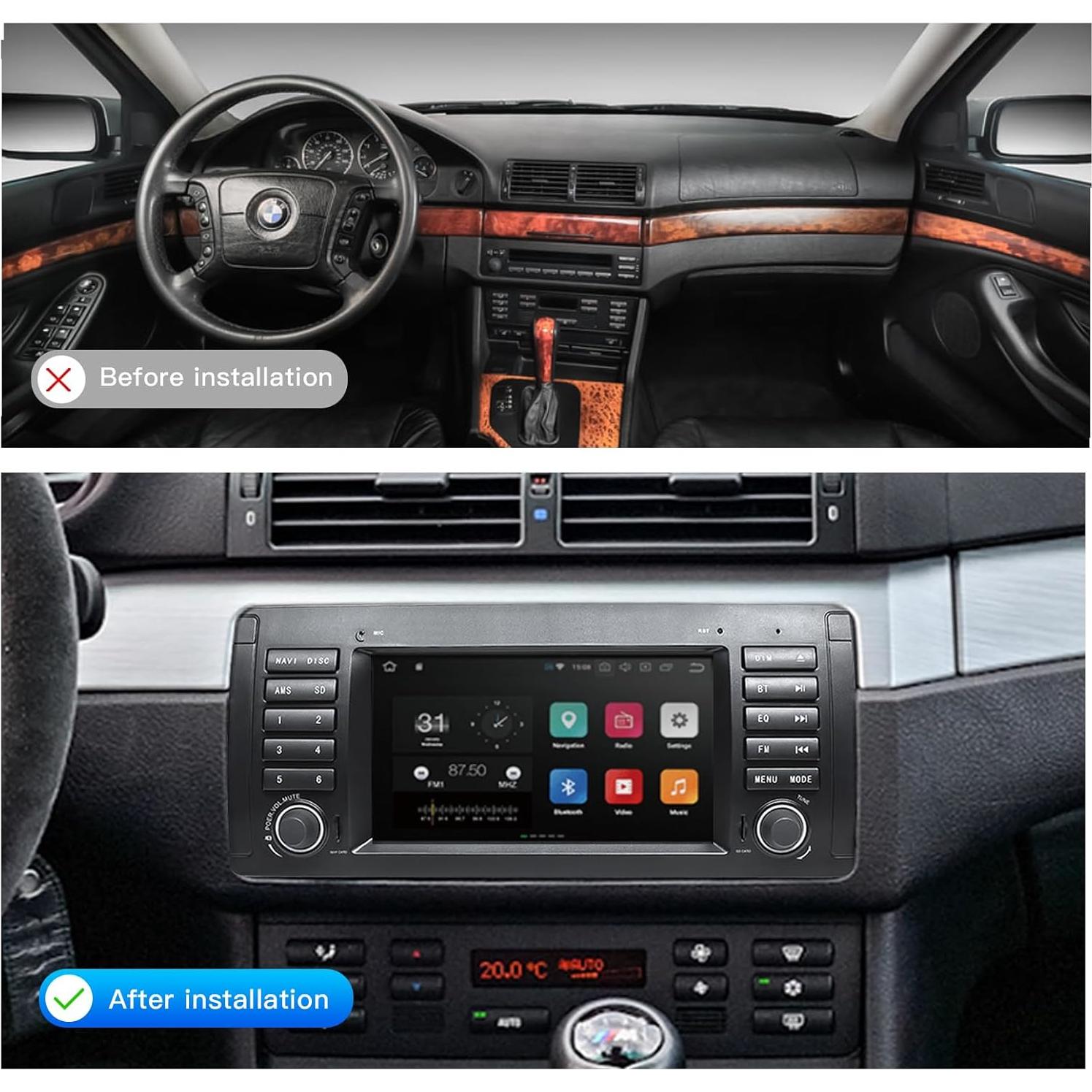 Radio de Coche Uckazy 7" Android 13 para BMW E39 1995-2002