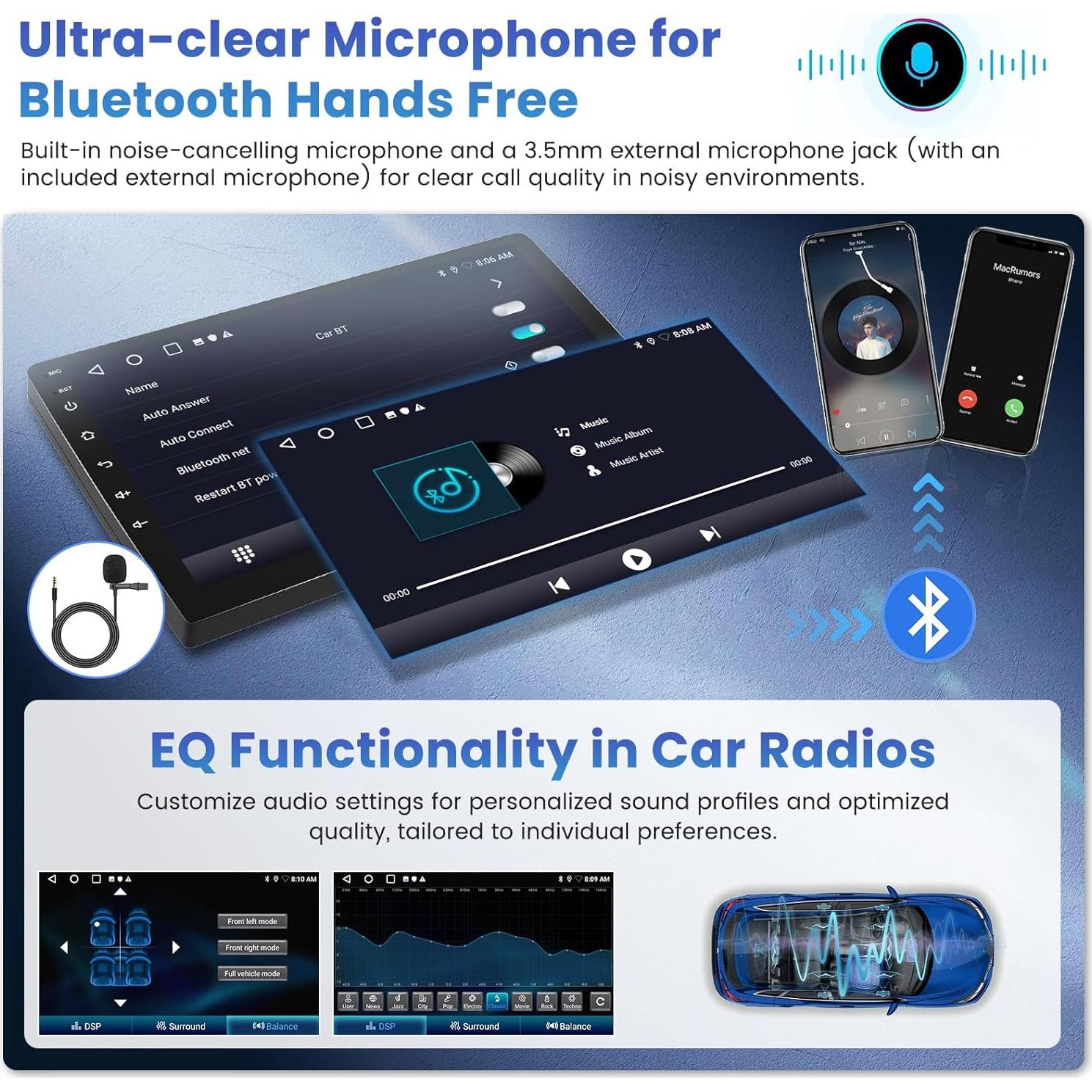 Estéreo de coche Android Inefala 9" 2G+64G para BMW E39 E53 M5