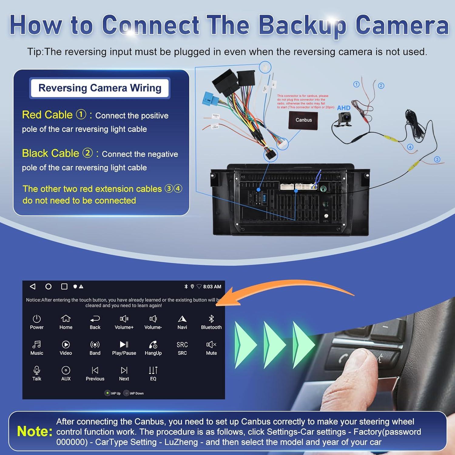 Radio de Coche Volxcereo para BMW E39 E53 M5 1999-2006 9" Android