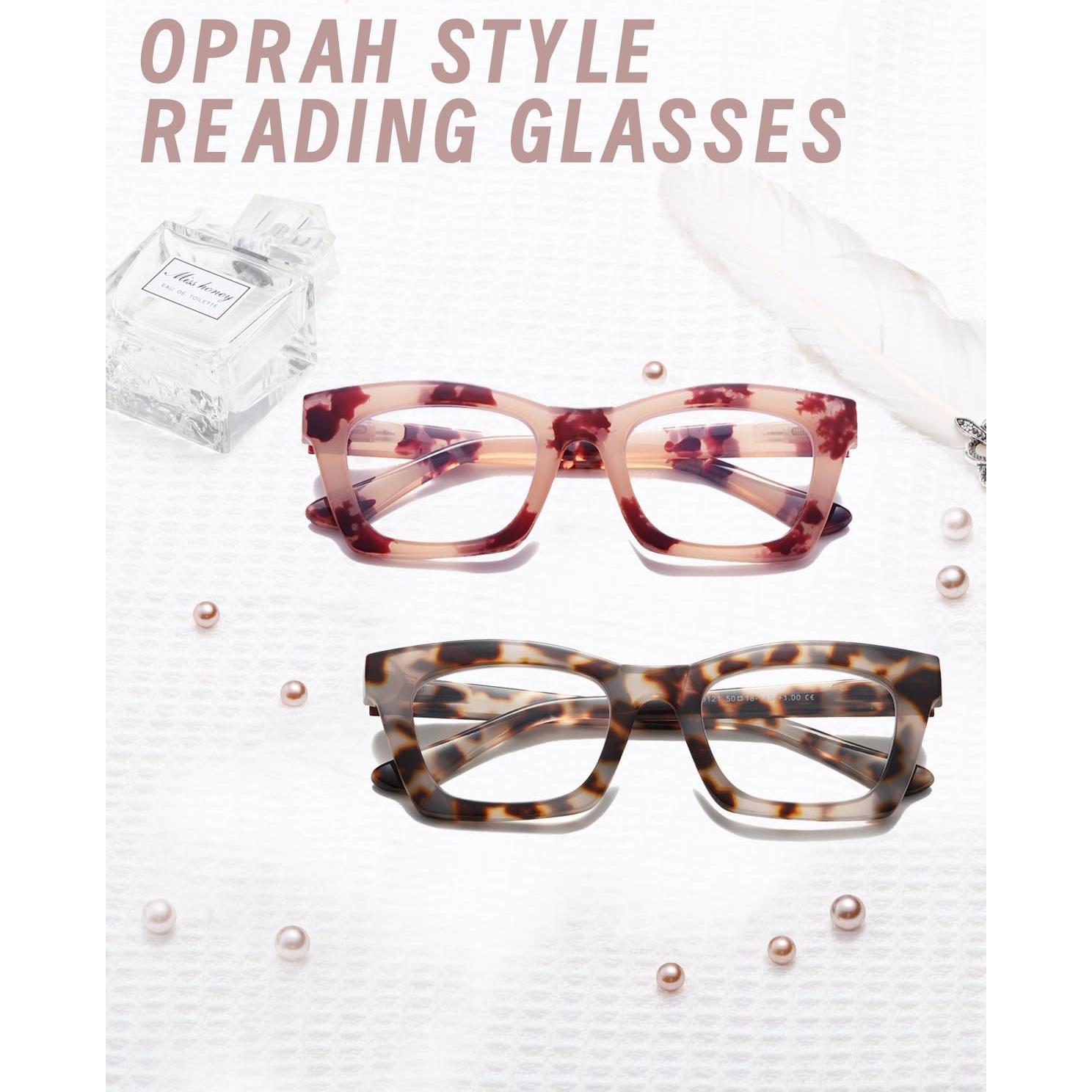 Gafas de Lectura Hubeye Estilo Oprah 2.25 Dioptrías