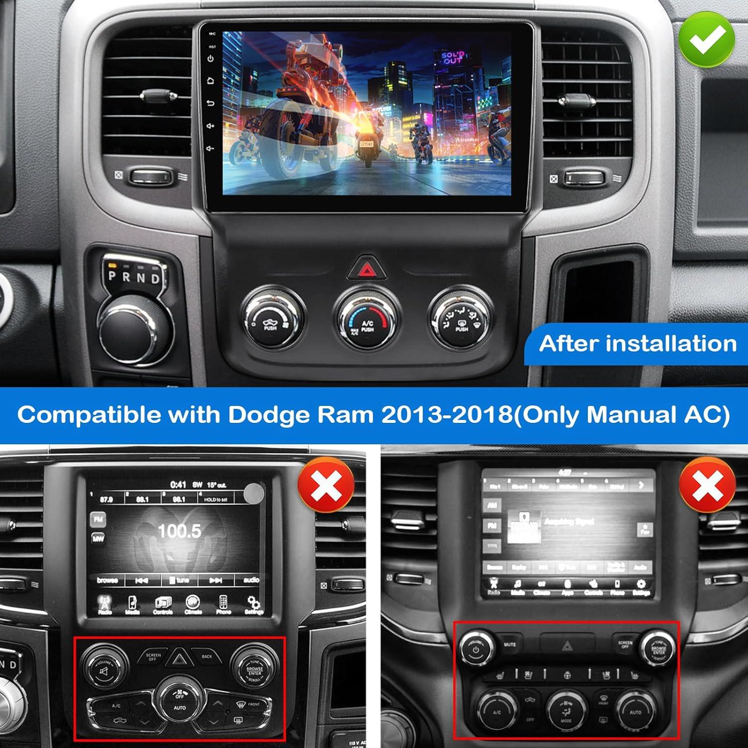 Estéreo de Coche KOBANOICA para Dodge RAM 2013-2018, 9" Android