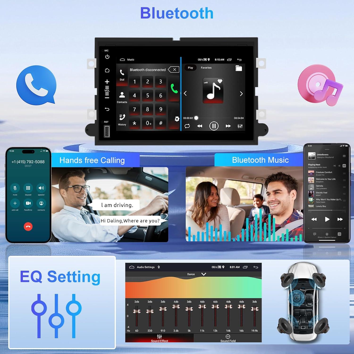 Estéreo de Coche Android 13 VECHTEL 7" 2GB 64GB para Ford