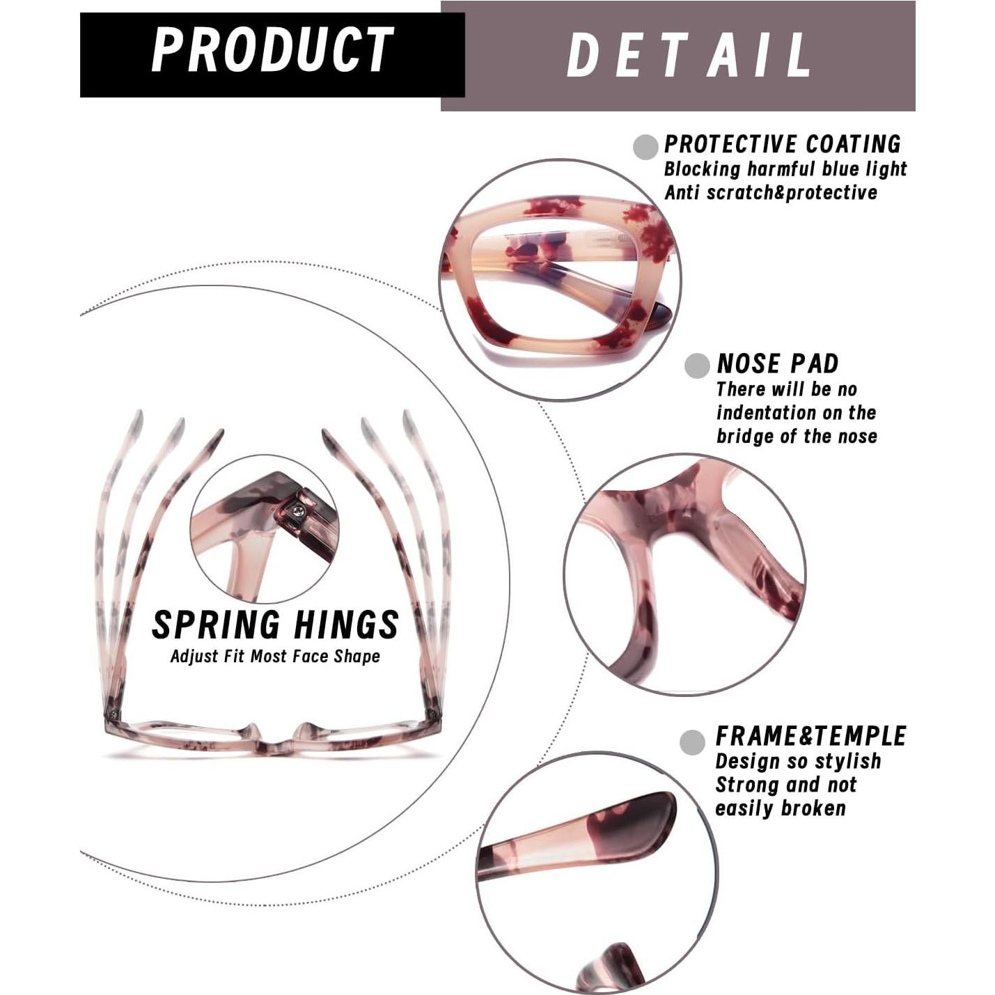 Gafas de Lectura Hubeye 2.0 Dioptrías Bloqueo Luz Azul