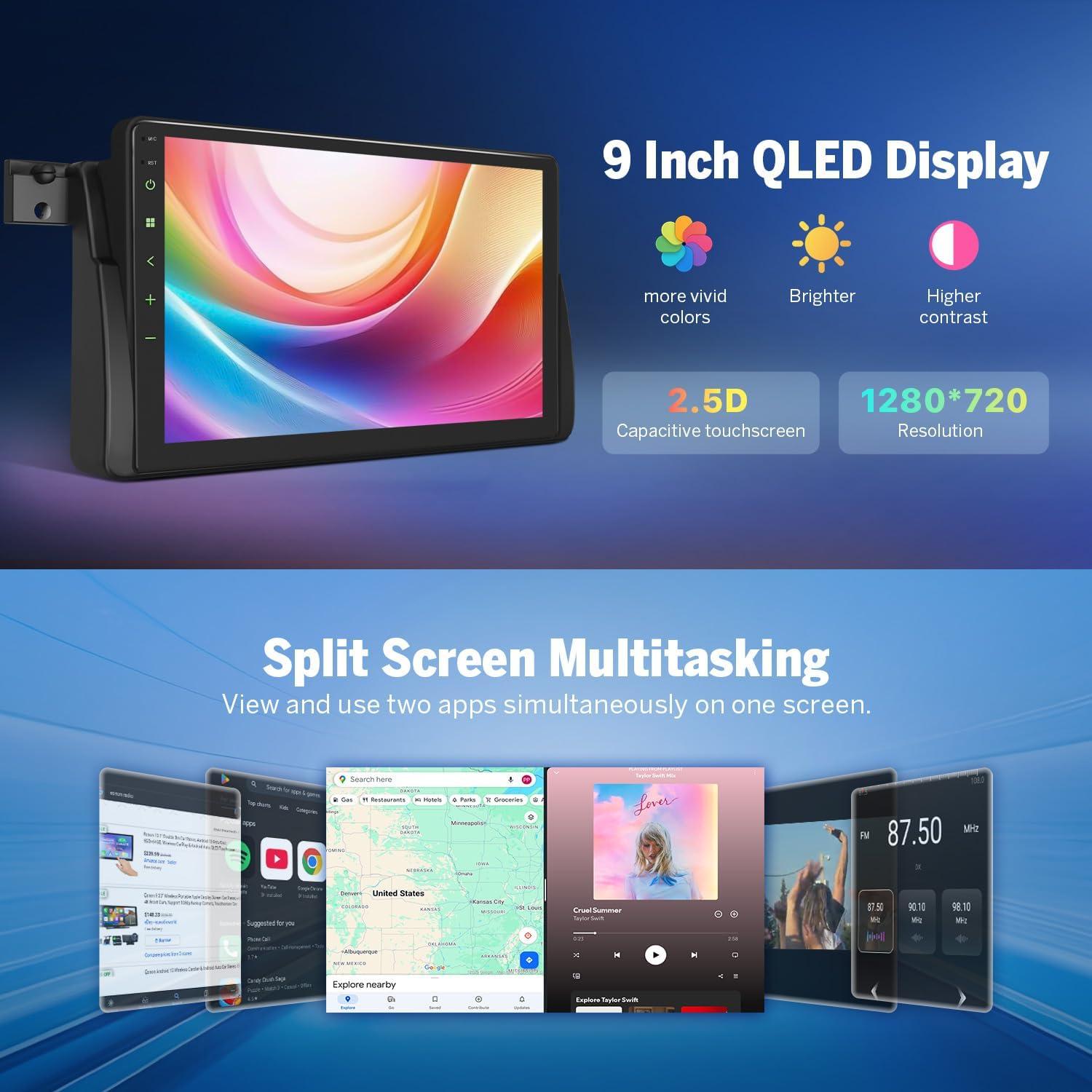 Estéreo de Coche Eonon E46X6S Doble Din 9" Android 13 6GB 64GB