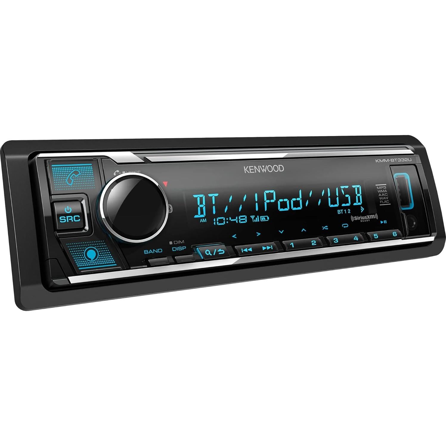 Estéreo de Coche KENWOOD KMM-BT332U Bluetooth USB 50W