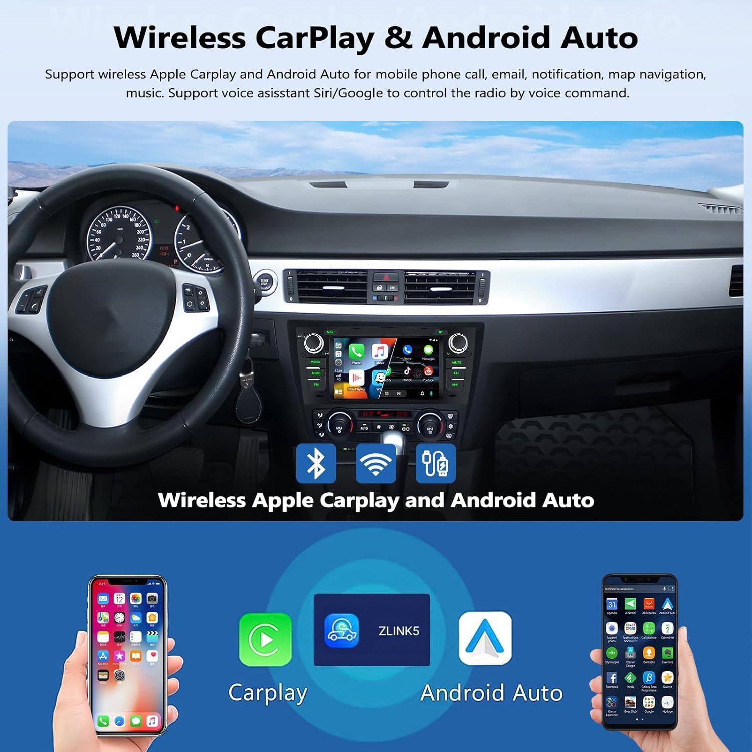 Estéreo de Radio para BMW E90/E91/E92/E93 2005-2011 CAMECHO 2GB+64GB