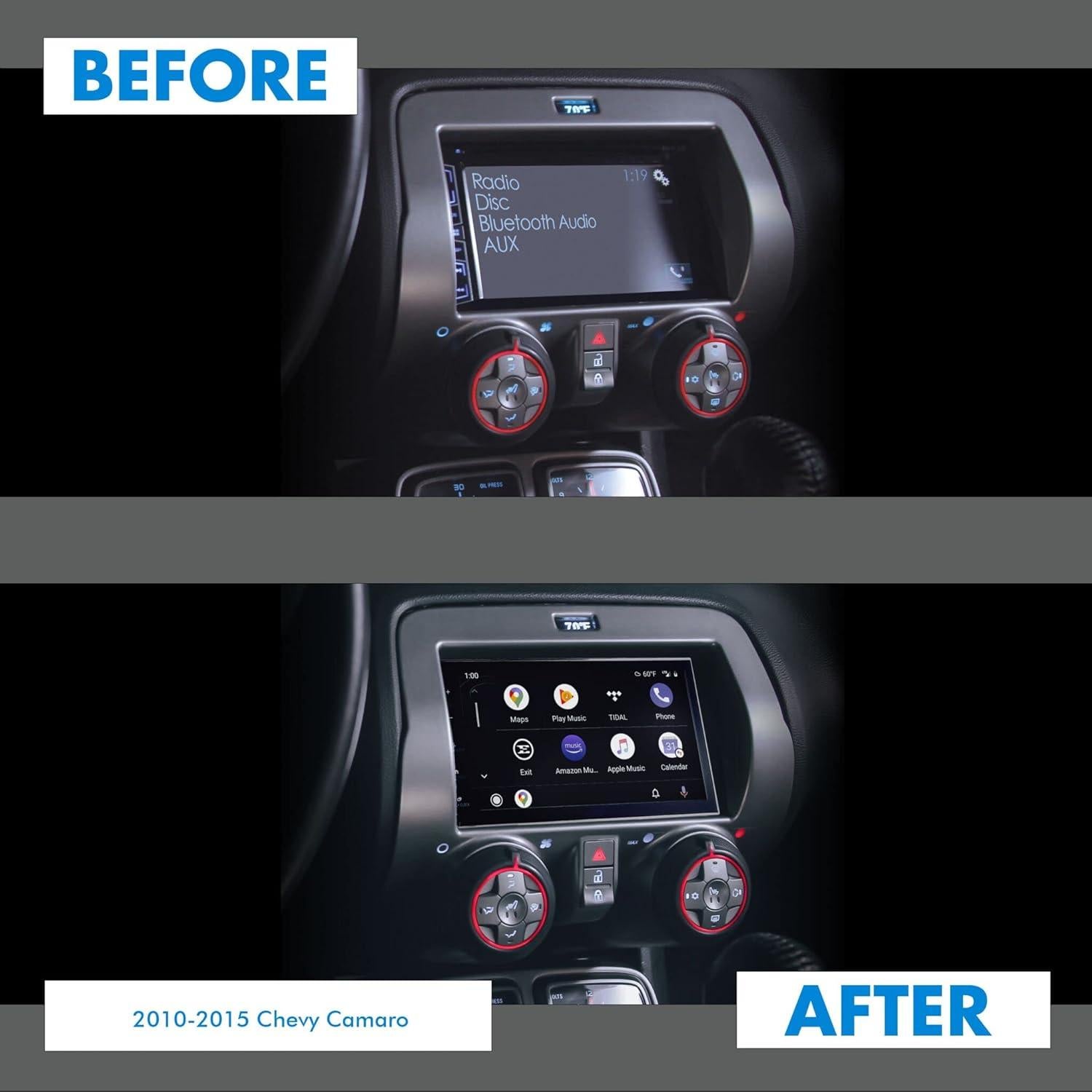 Kit de Radio Doble Din PAC RPK5-GM4101 para Chevy Camaro 2010-2015