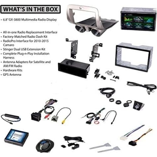 Kit de Radio Doble Din PAC RPK5-GM4101 para Chevy Camaro 2010-2015