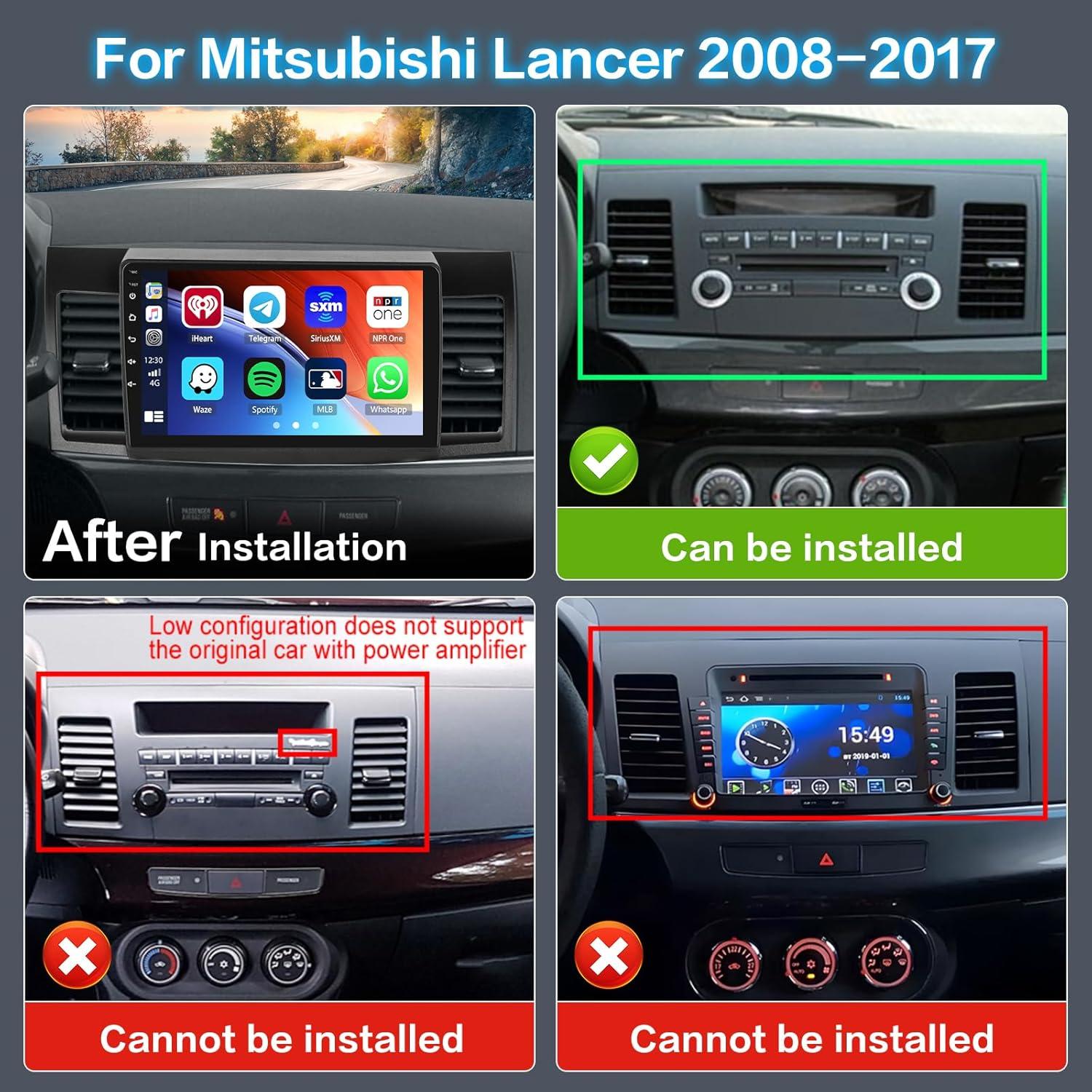 Radio de Coche Android 15 Inefala 2+64GB para Mitsubishi Lancer 2008-2017