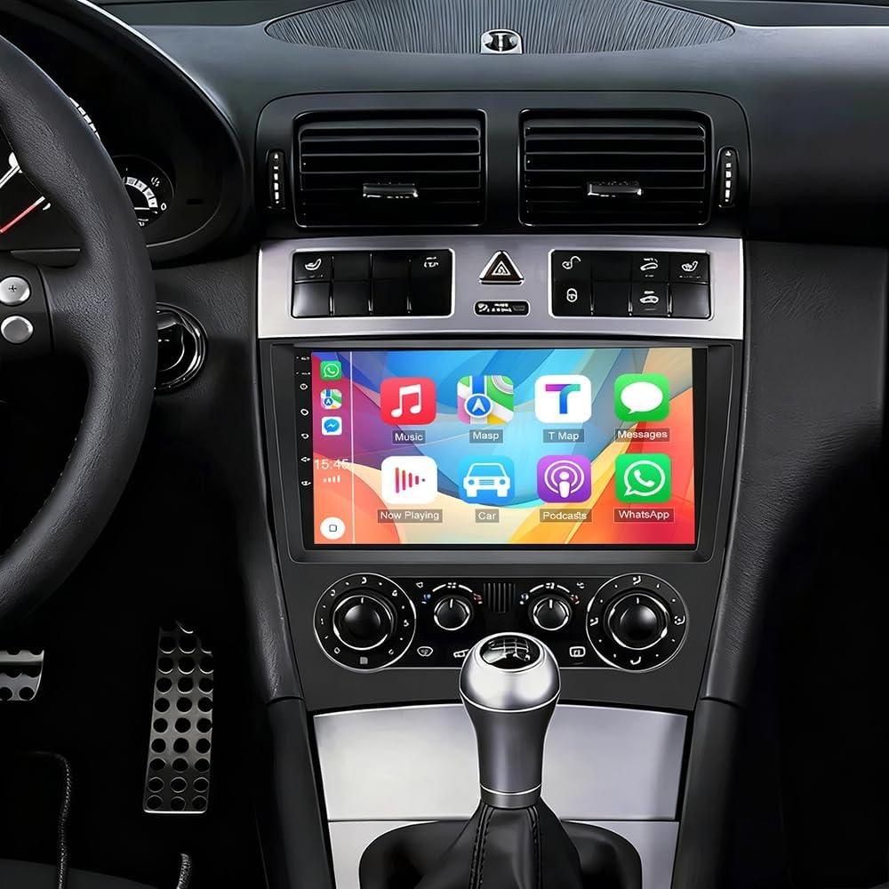 Estéreo de Coche Android 14 9" para Mercedes Clase C W203
