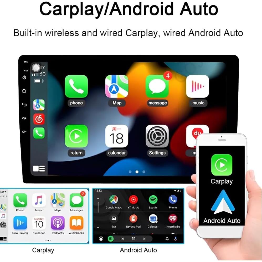 Estéreo de Coche Android 14 9" para Mercedes Clase C W203