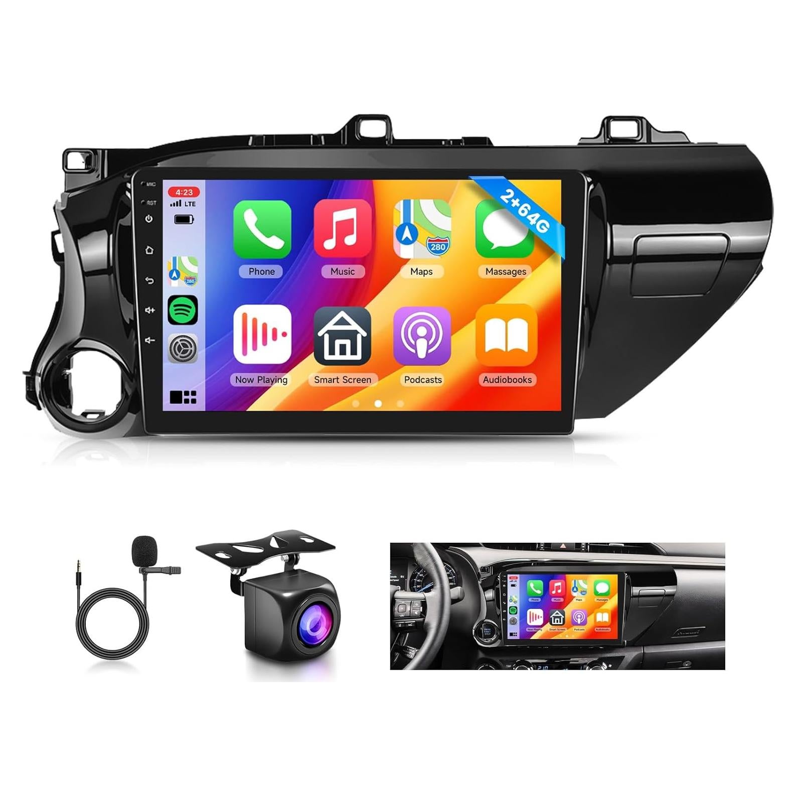 Estéreo de Coche Rimoody 2+64G Android 15 para Toyota Hilux 2015-2020