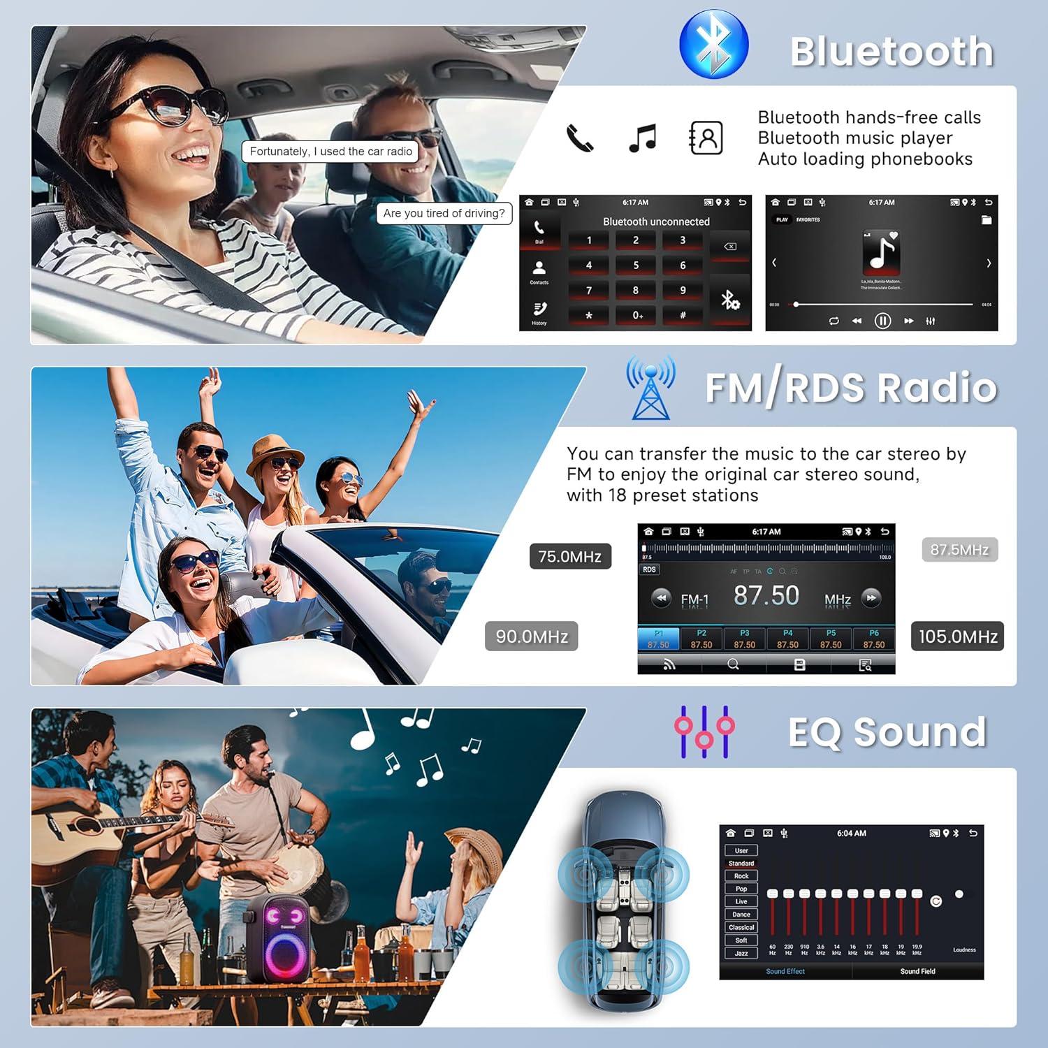 Estéreo de Coche Rimoody 2+64G Android 15 para Toyota Hilux 2015-2020