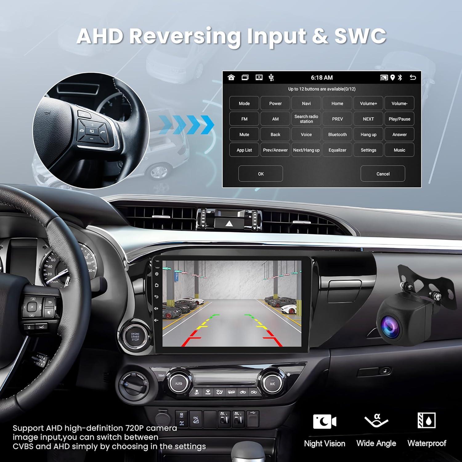 Estéreo de Coche Rimoody 2+64G Android 15 para Toyota Hilux 2015-2020