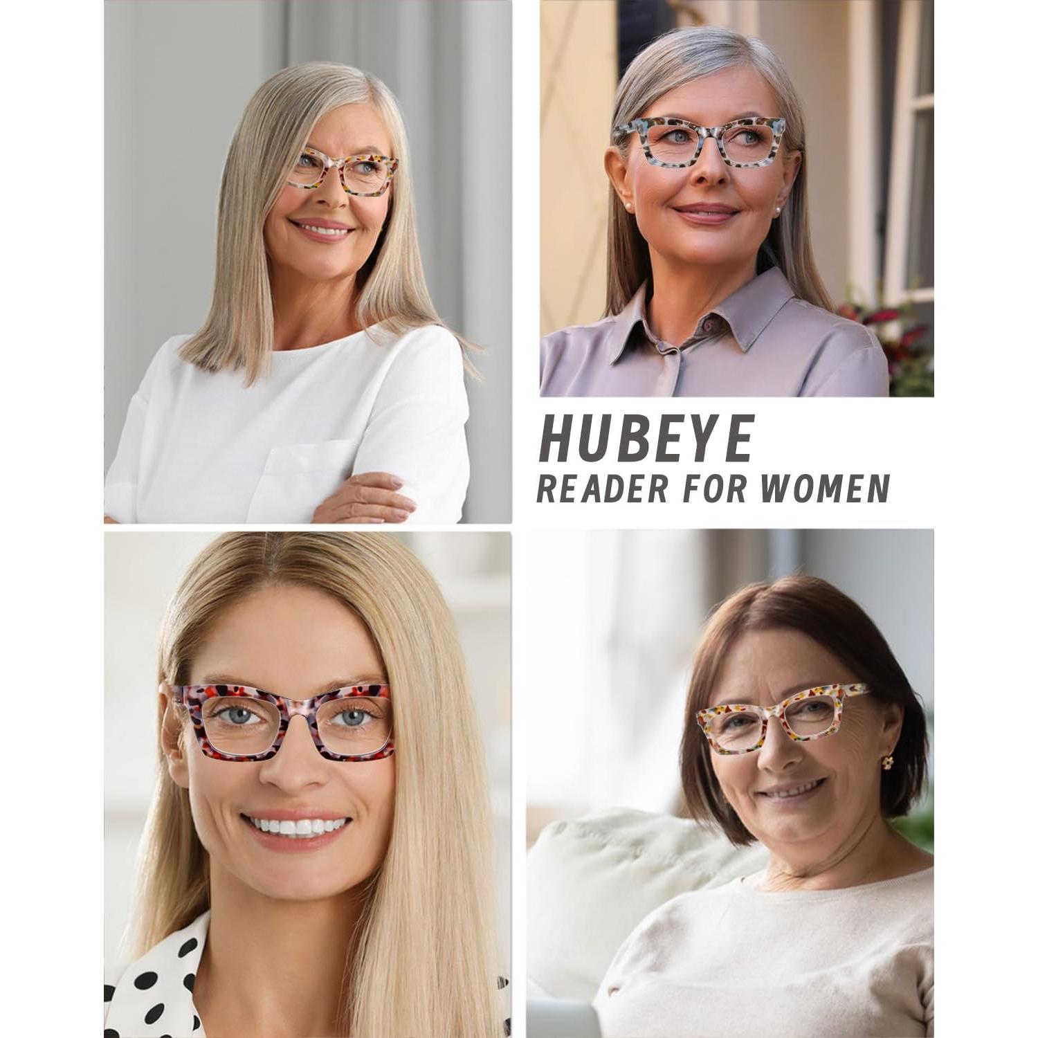 Gafas de Lectura Hubeye Estilo Oprah Bloqueo Luz Azul +3.0