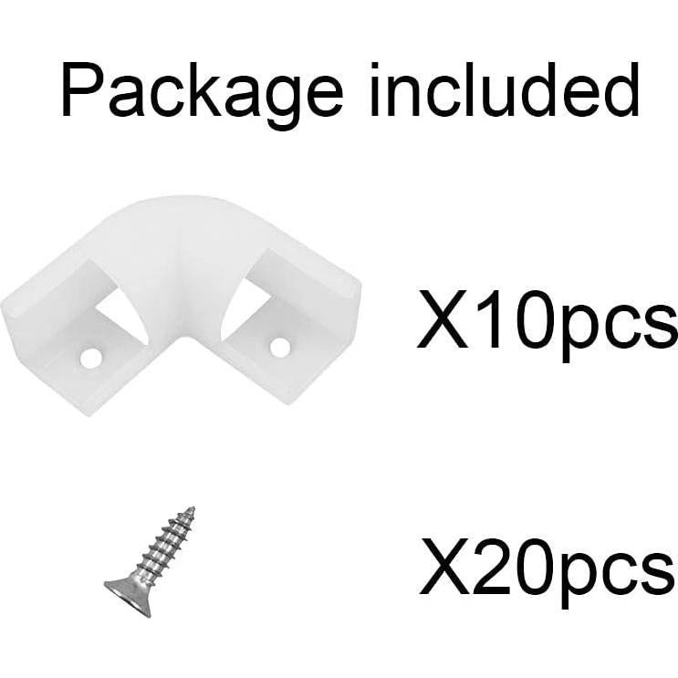 Conector de Esquina LED HAMRVL 45x45mm para Canal de Aluminio