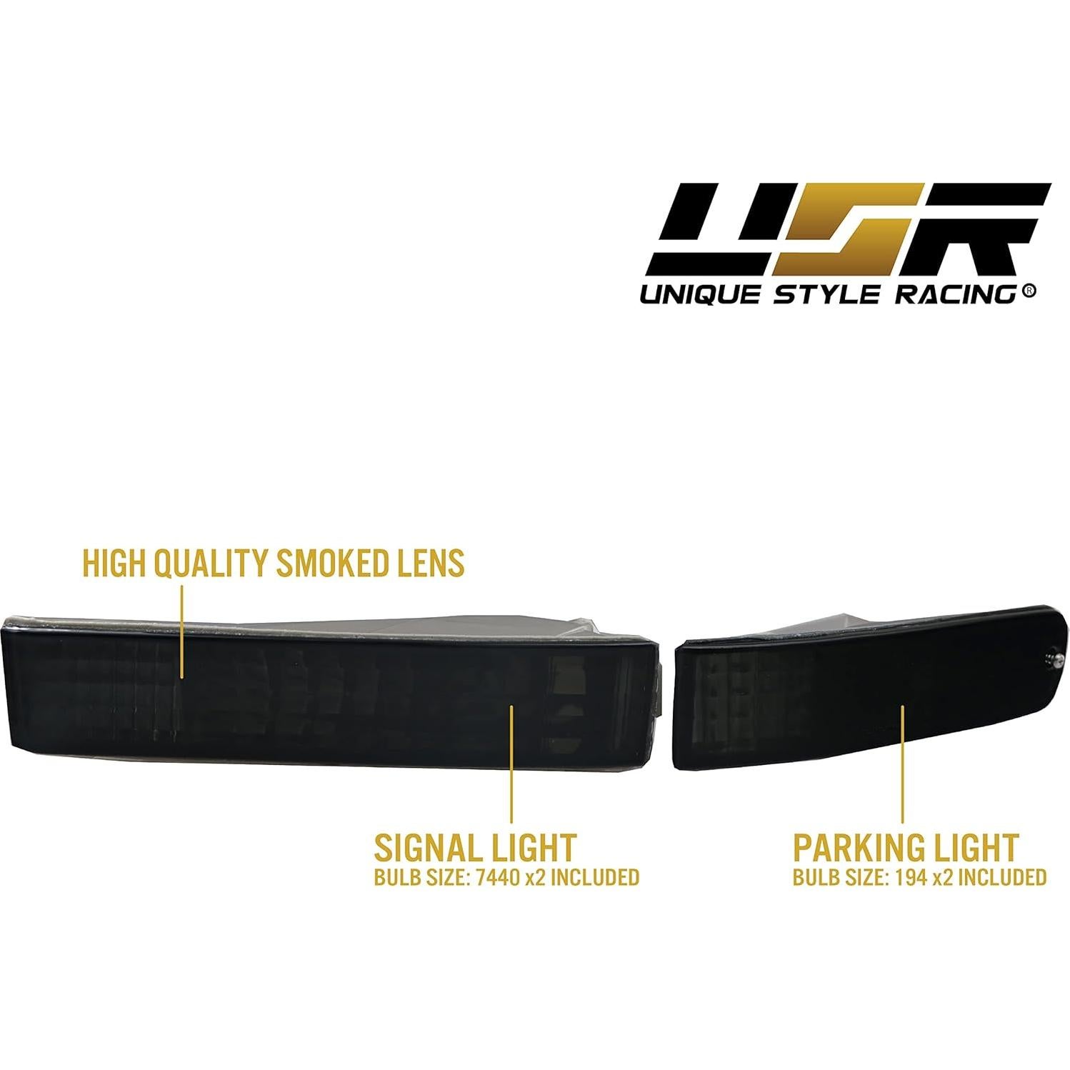 Luces de Parachoques Delante USR para Honda Prelude 92-96 Ahumadas