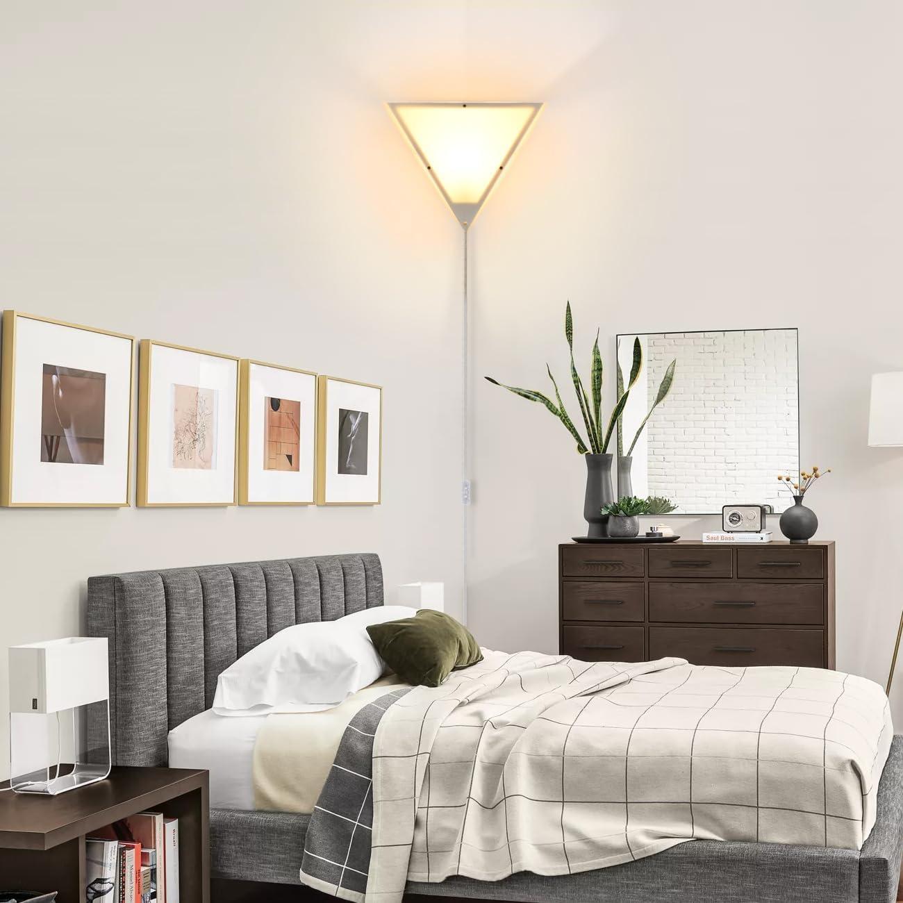 Lámpara de Esquina Goyeel Blanca E26 Regulable 30.5x25.4cm