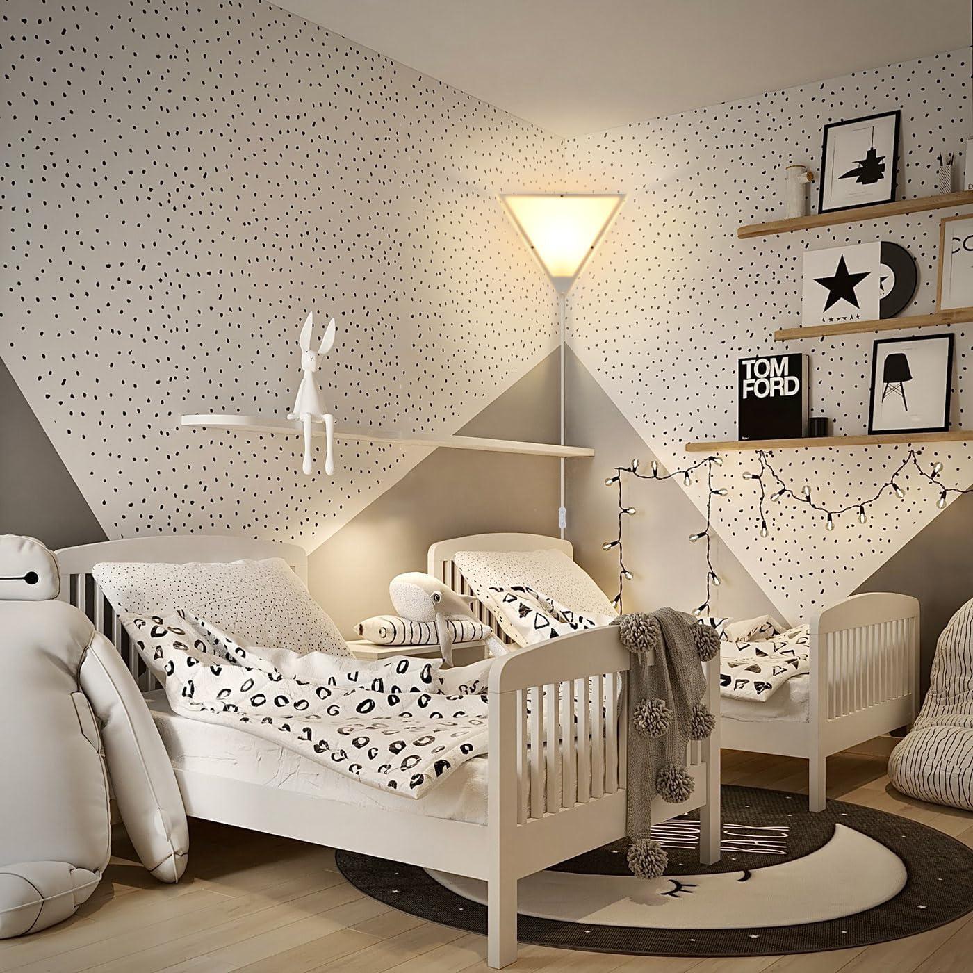 Lámpara de Esquina Goyeel Blanca E26 Regulable 30.5x25.4cm