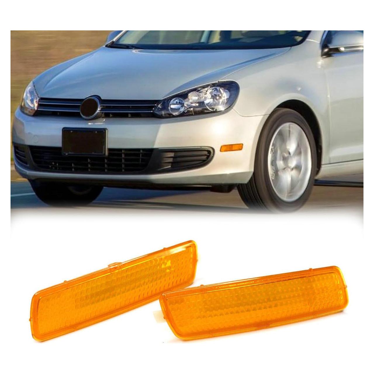 Luces de Marcador Lateral Ámbar Bayyee para VW MK6 Golf/Jetta 2009-2013