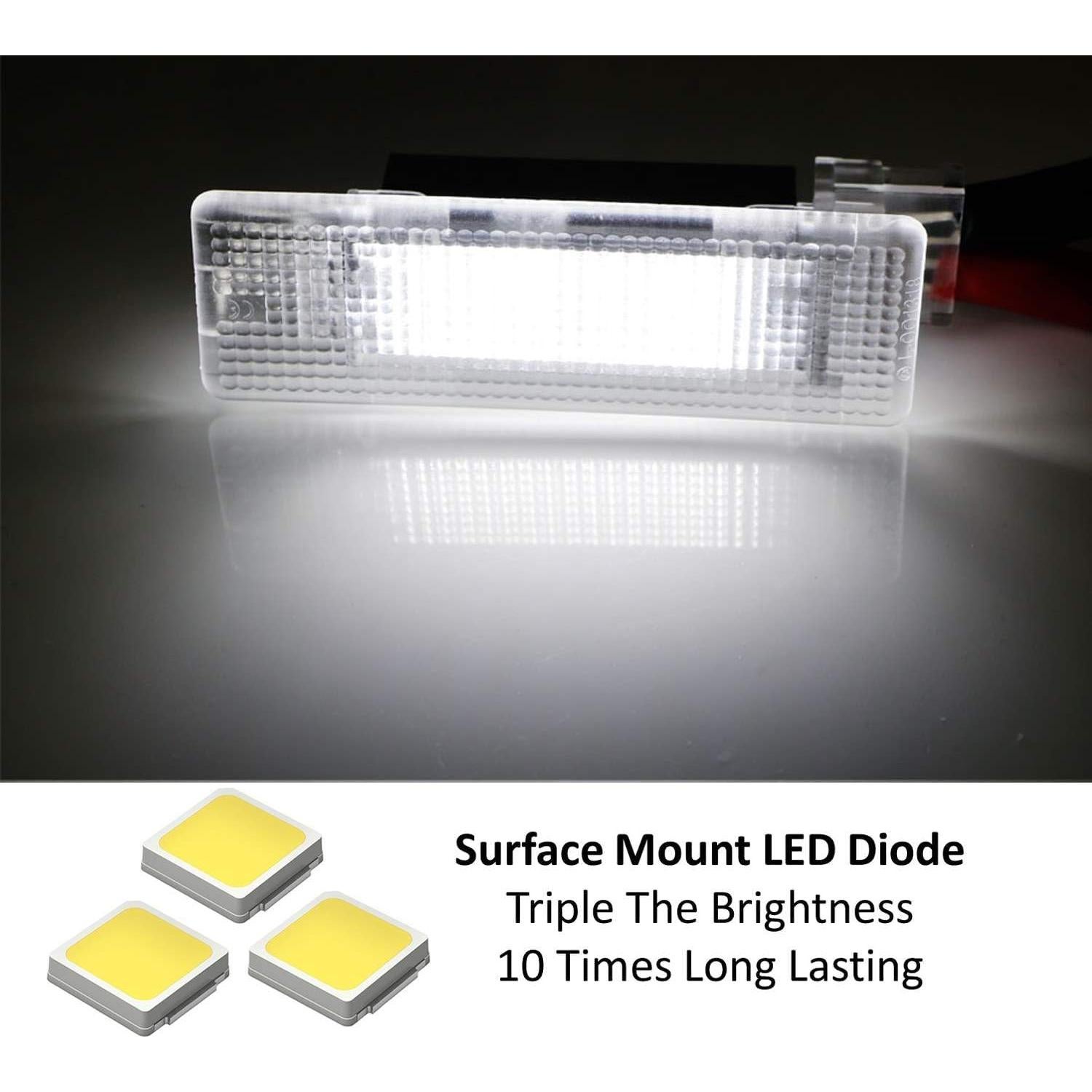 Lámpara LED de Carga Maletero iJDMTOY Xenón Blanco 24 LEDs