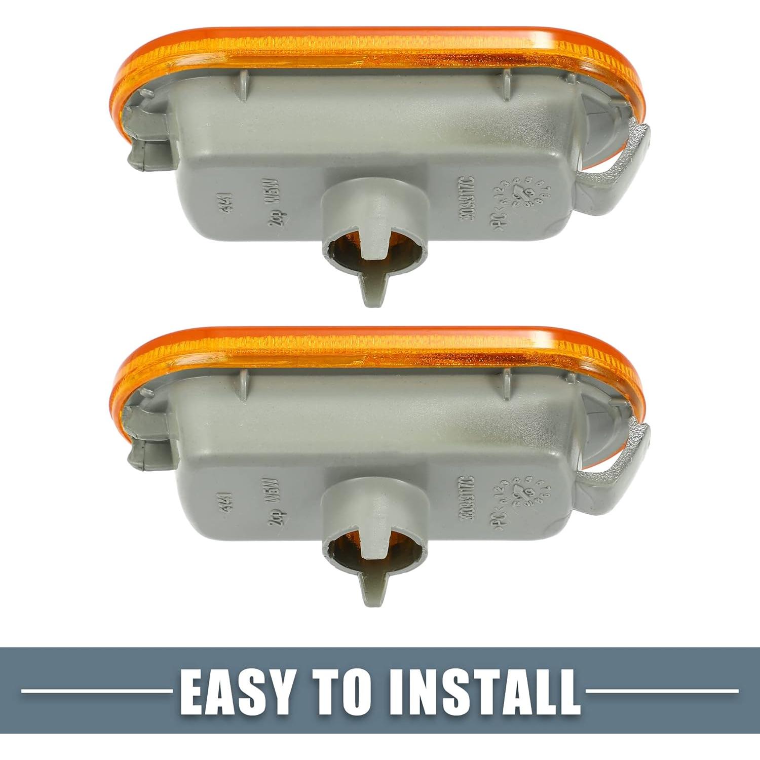 Cubiertas de Luz de Señal Lateral Amarillo ABSOPRO para VW