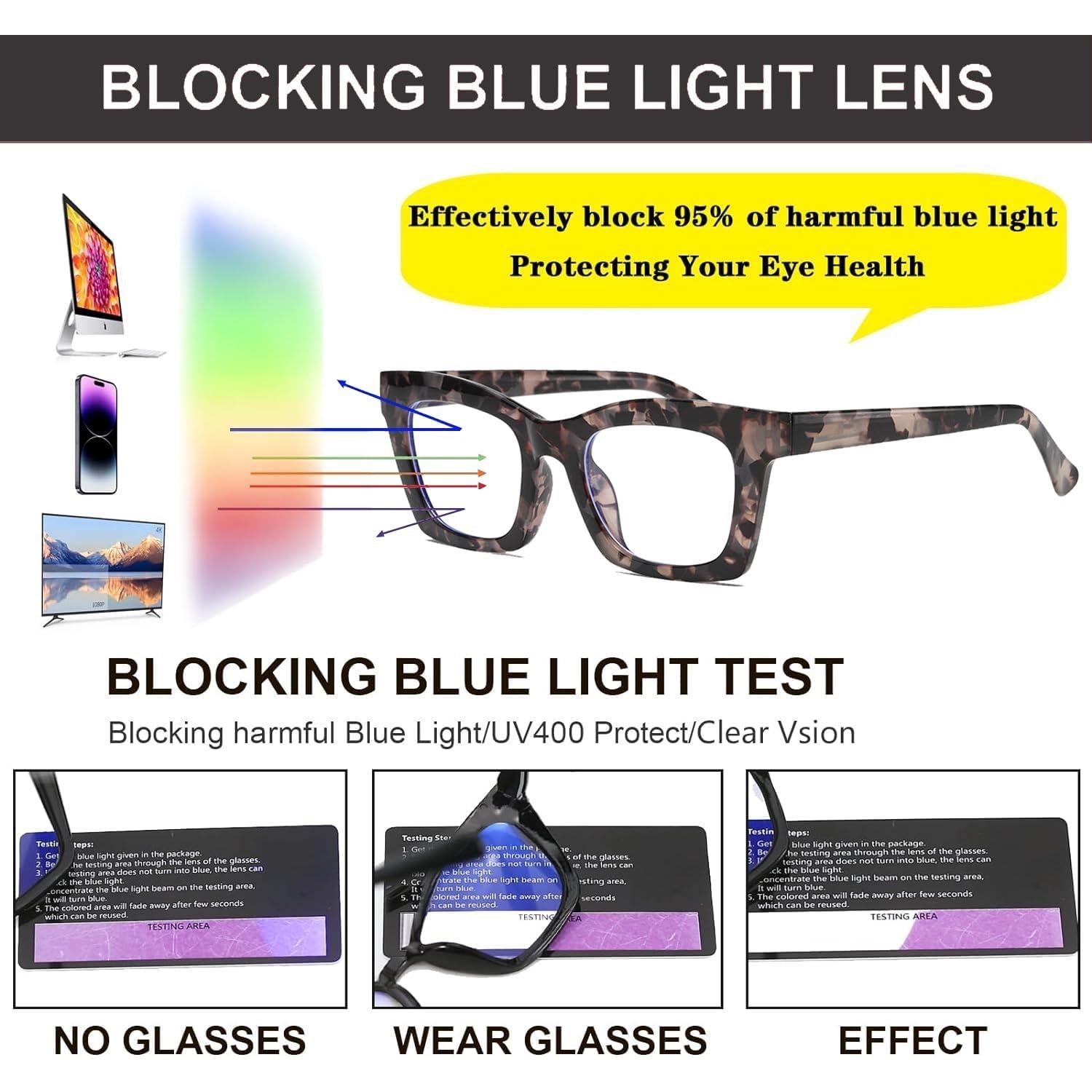 Gafas de Lectura Hubeye 2.5 Dioptrías con Bloqueo Luz Azul