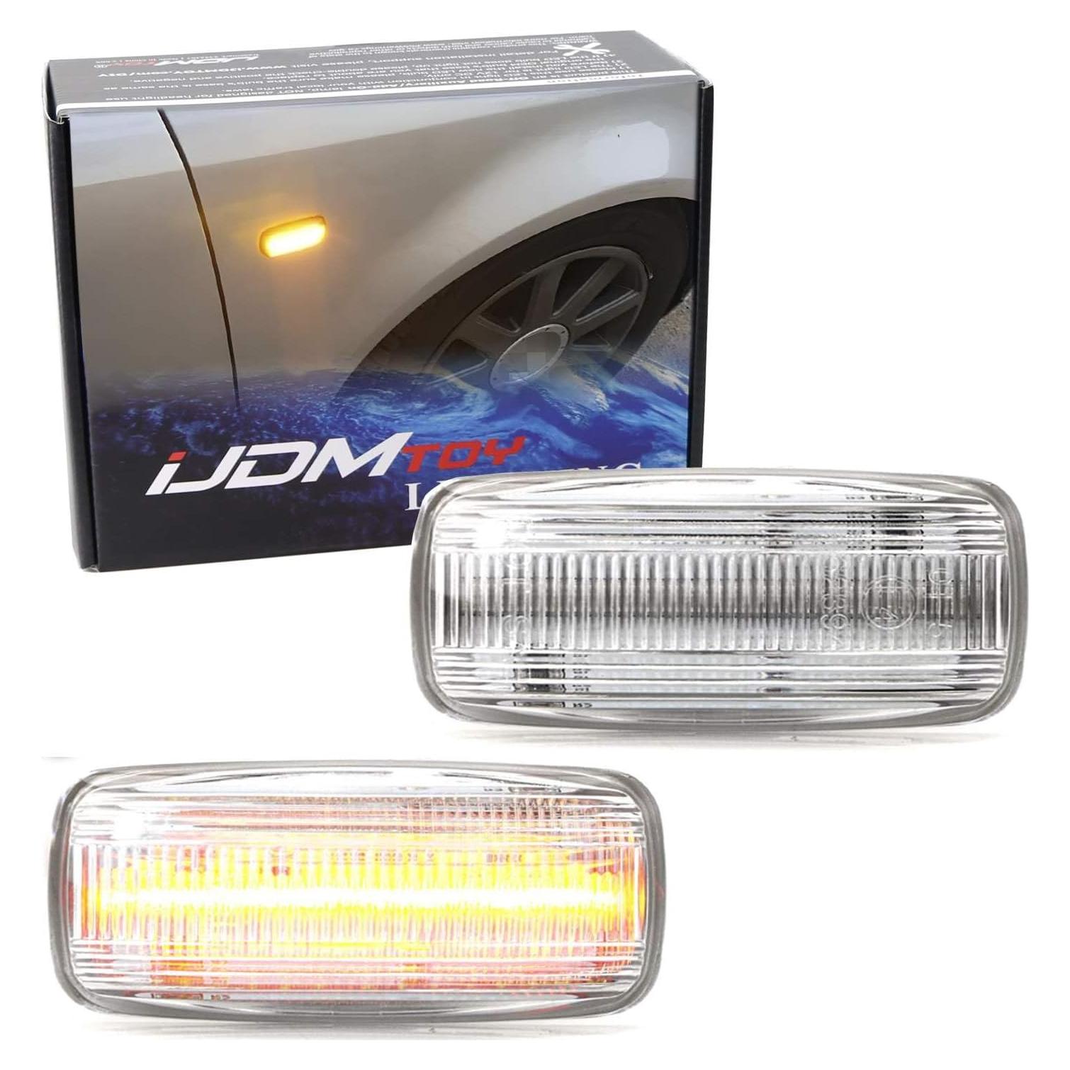 Kit de Luz de Señal de Giro LED iJDMTOY Lente Clara para Audi