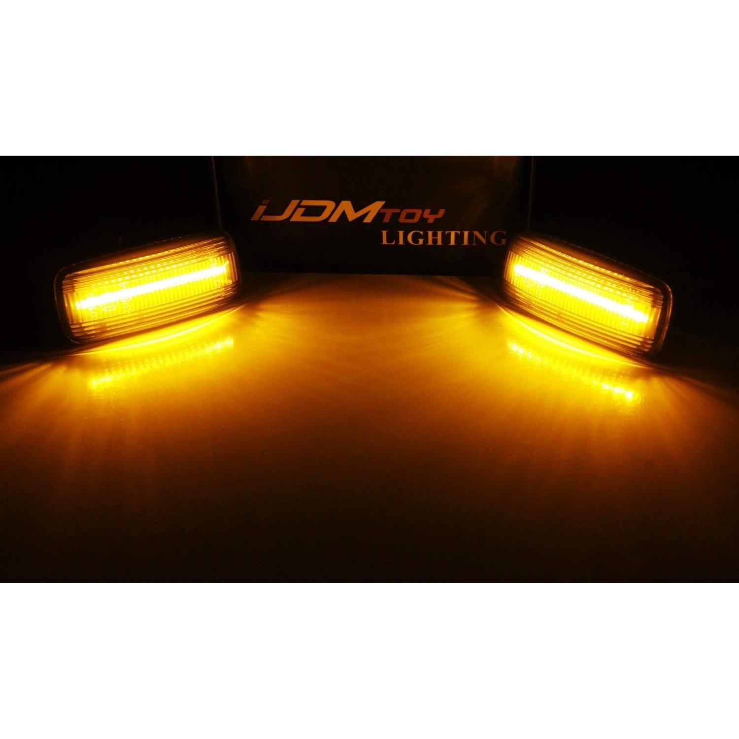 Kit de Luz de Señal de Giro LED iJDMTOY Lente Clara para Audi