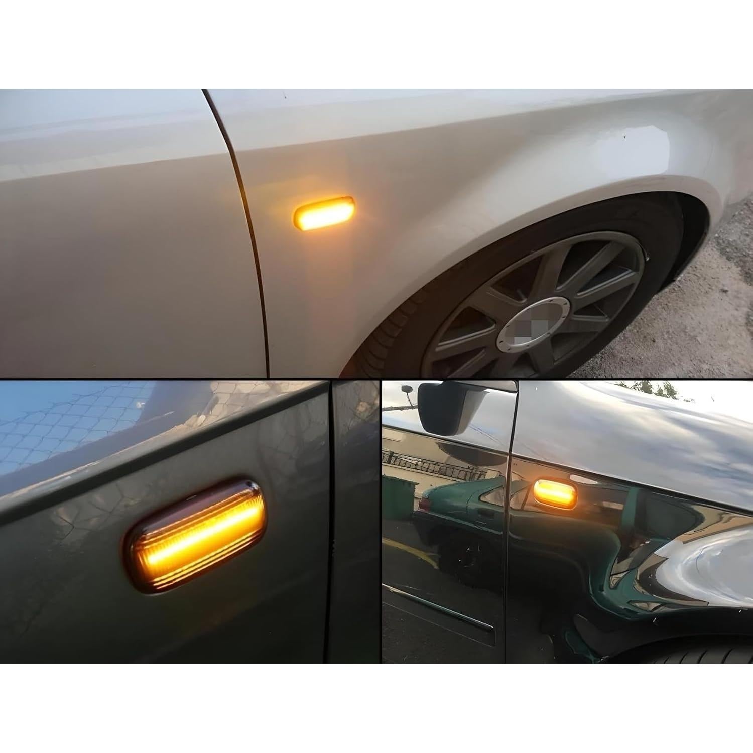 Kit de Luz de Señal de Giro LED iJDMTOY Lente Clara para Audi