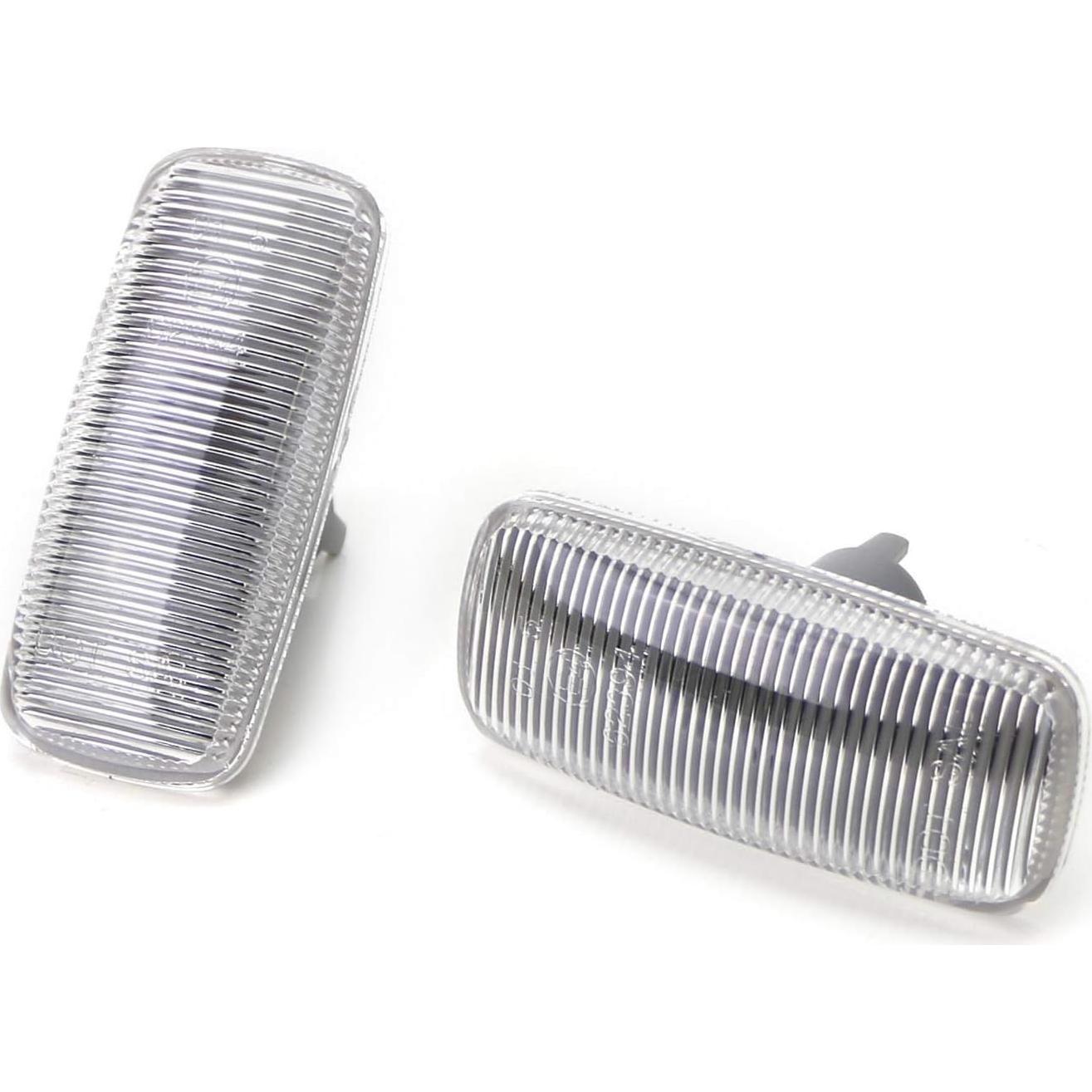 Carcasa Lámpara Marcador Lateral iJDMTOY Claro Audi A4 A6 A8 TT