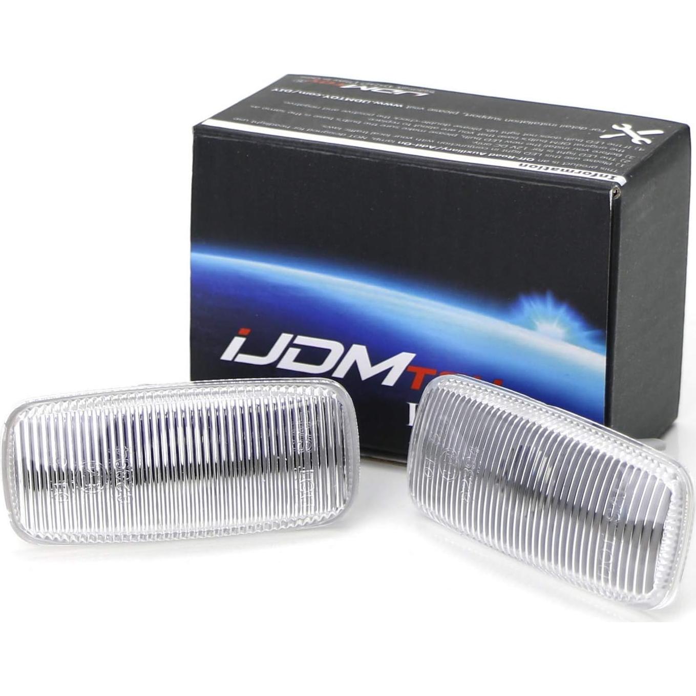 Carcasa Lámpara Marcador Lateral iJDMTOY Claro Audi A4 A6 A8 TT