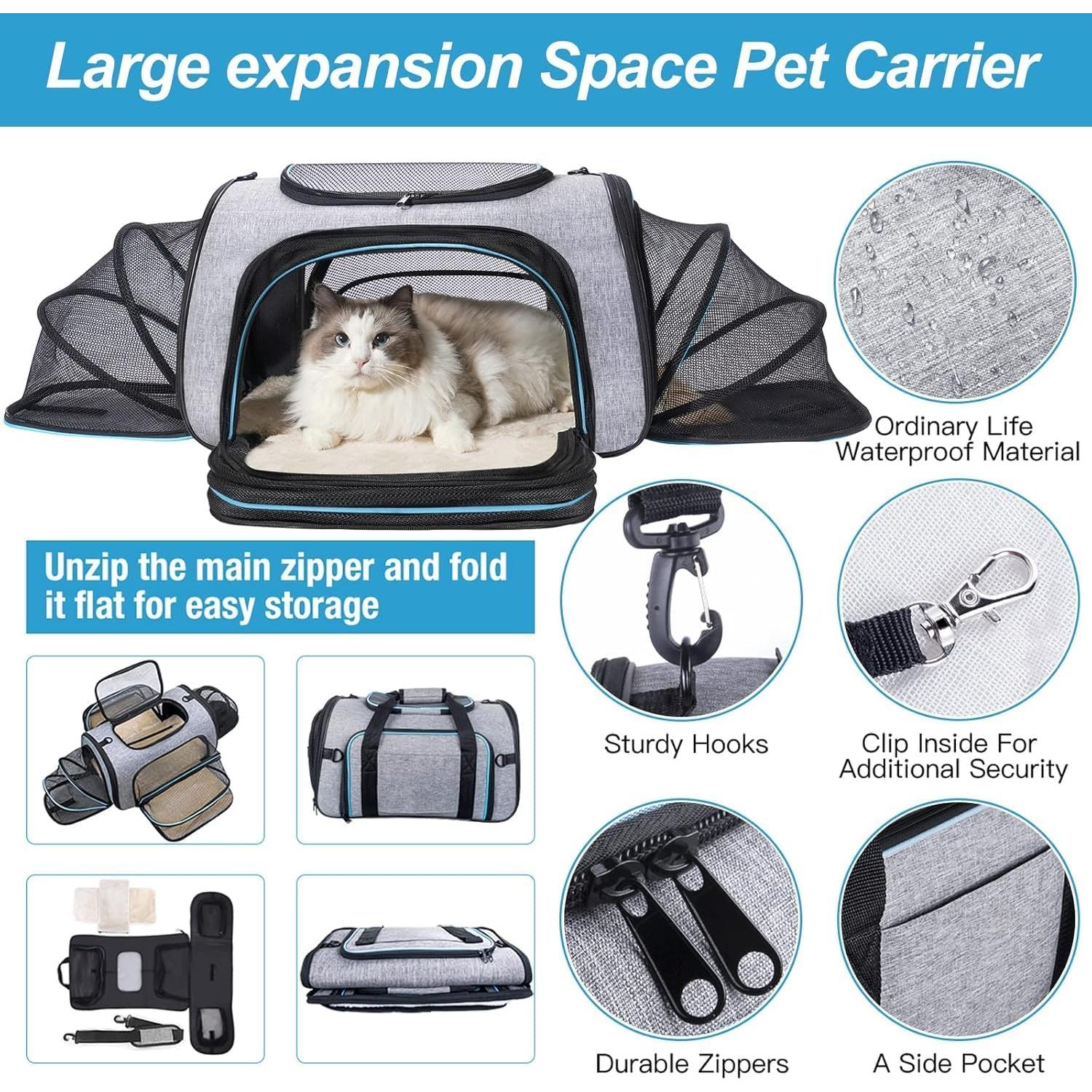 Transportín Expandible Siivton 4 Vías para Mascotas