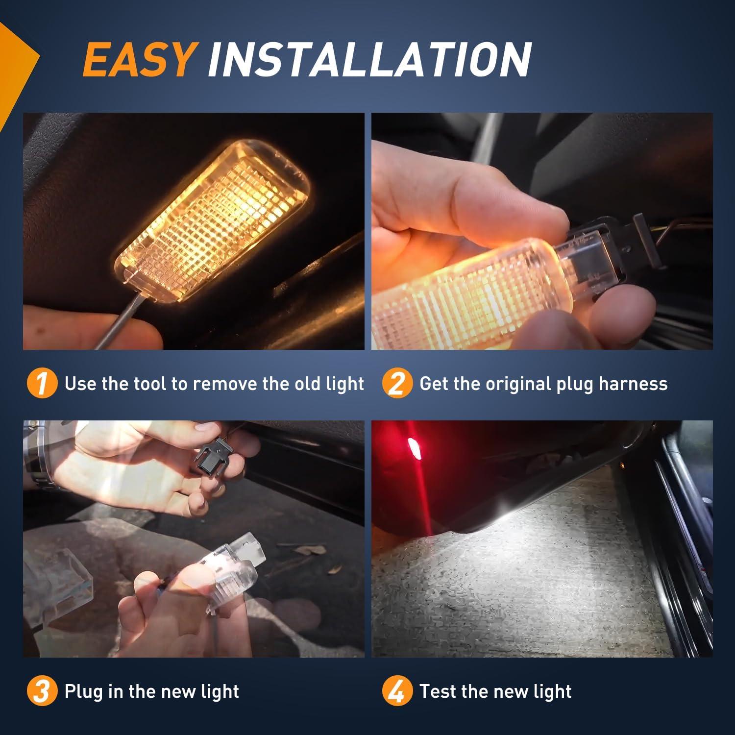 Luces de Cortesía LED Nilight DL-735W para Audi 1996-2015