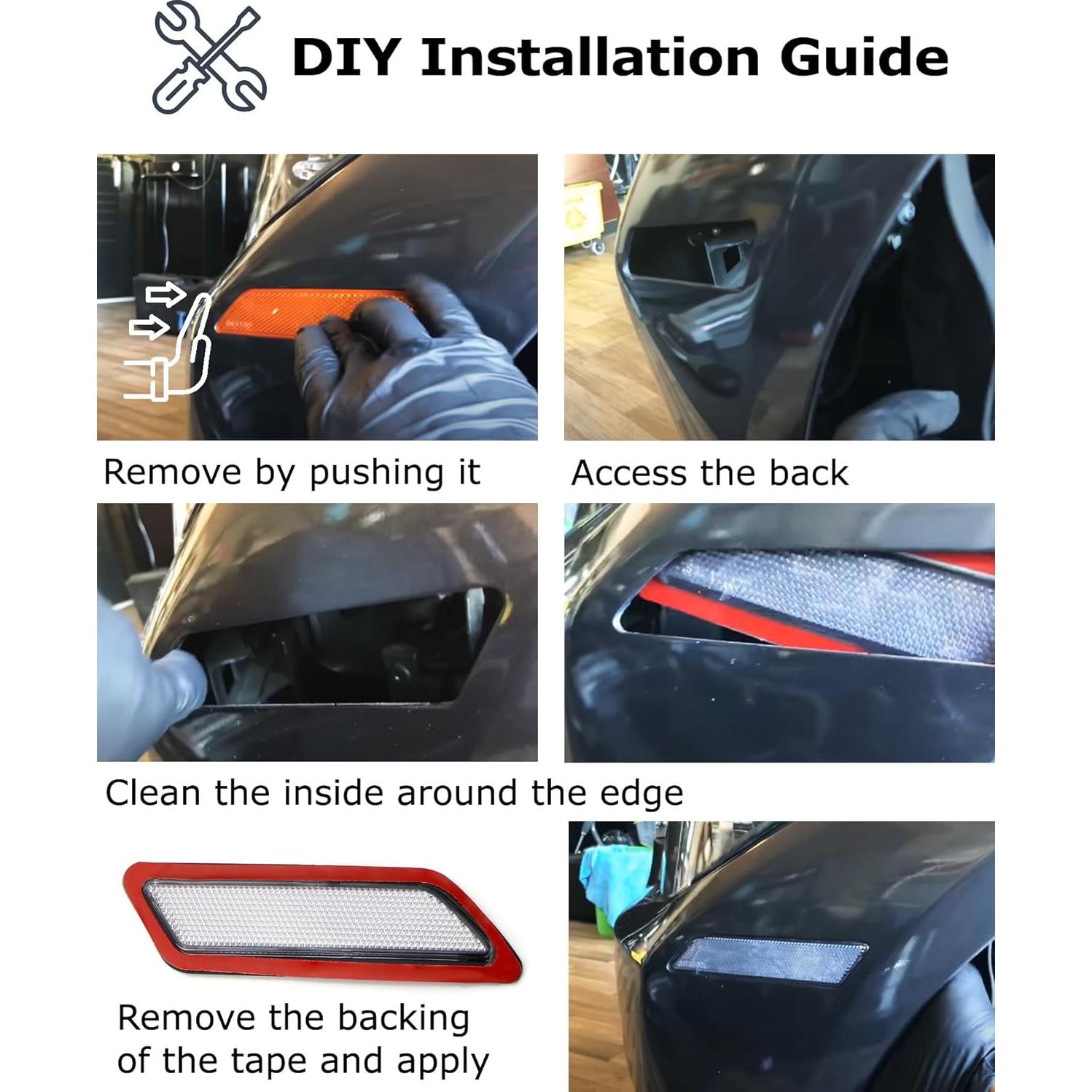 Marcadores Laterales Ahumados iJDMTOY para Audi A4/S4 2017-2018